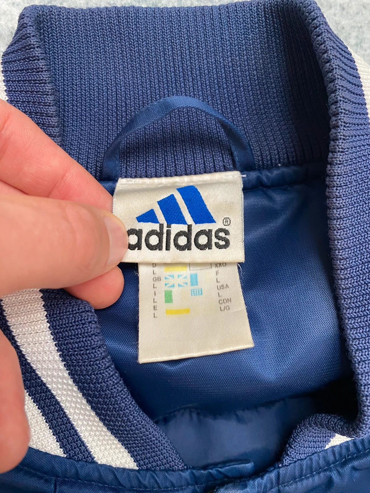 Adidas x New York Yankees Bomber Jacket Vintage Navy Y2K Size L