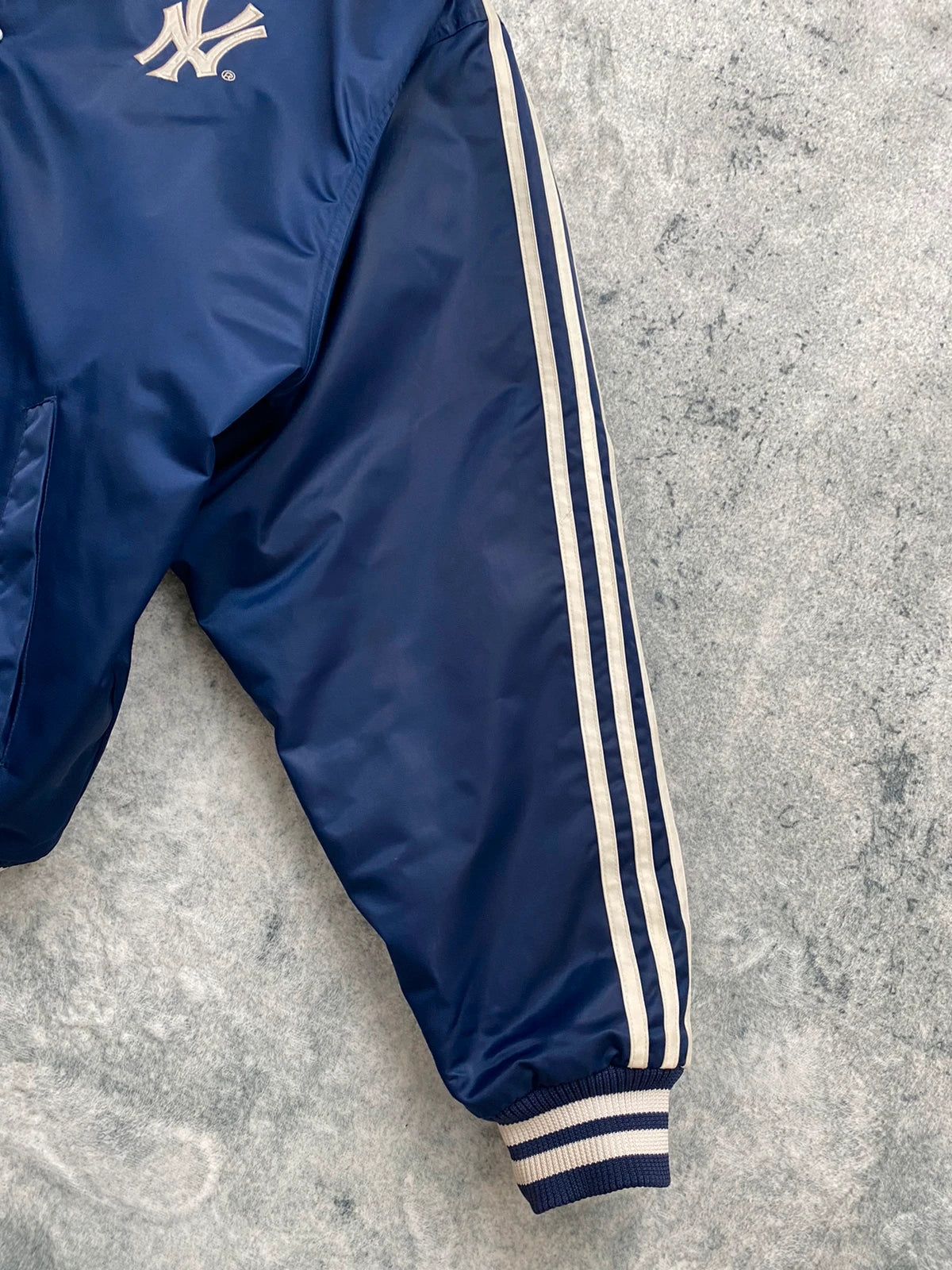 Adidas x New York Yankees Bomber Jacket Vintage Navy Y2K Size L