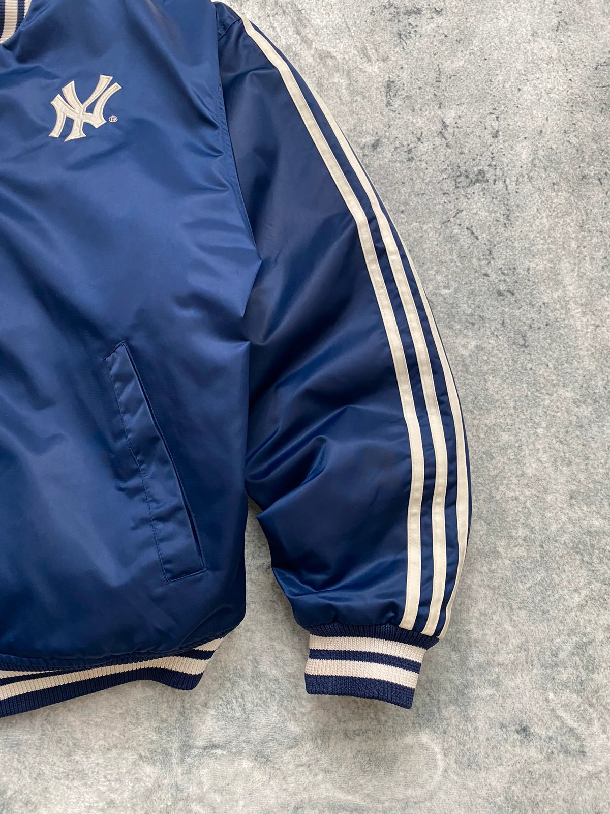 Adidas x New York Yankees Bomber Jacket Vintage Navy Y2K Size L