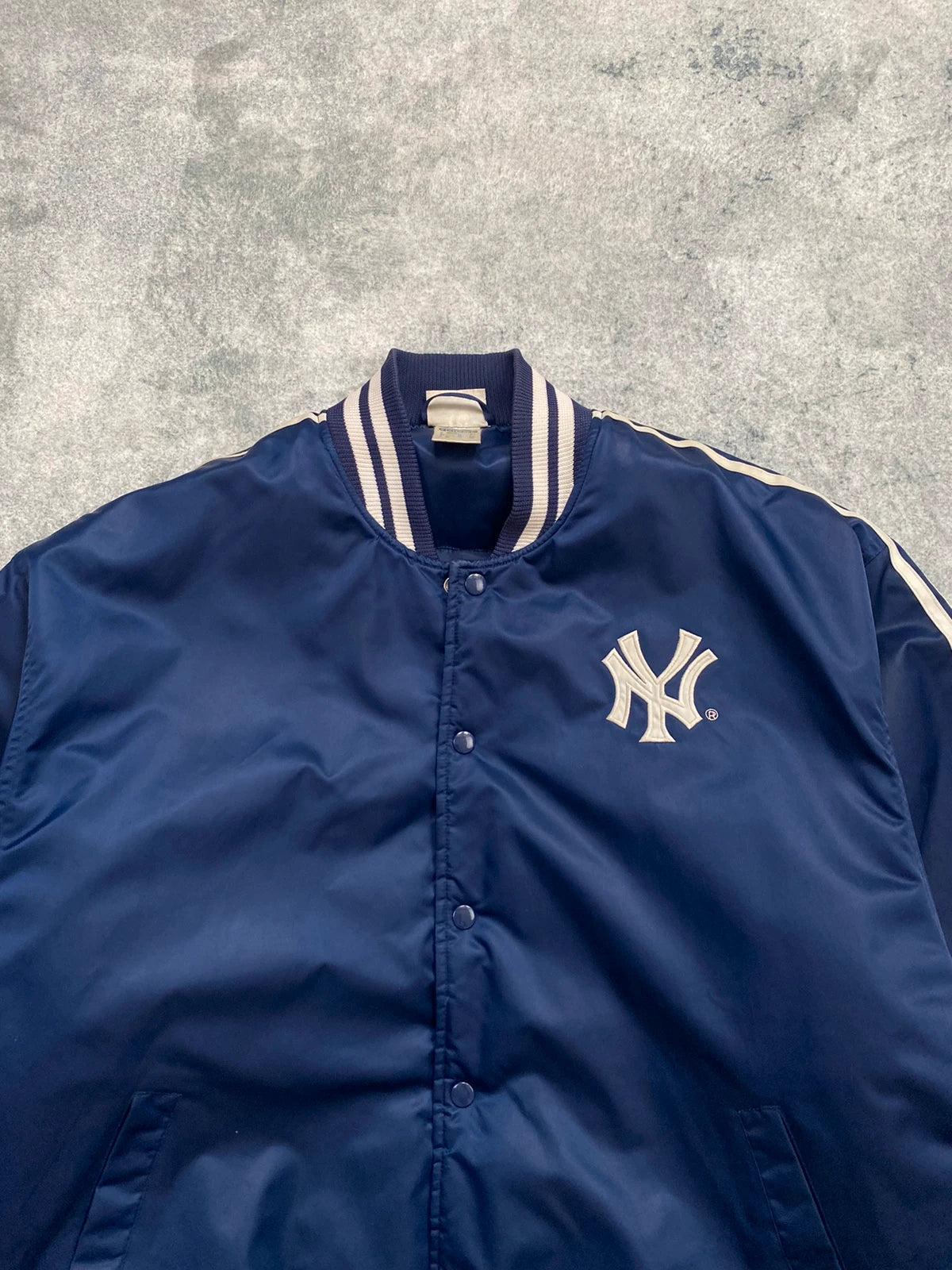 Adidas x New York Yankees Bomber Jacket Vintage Navy Y2K Size L