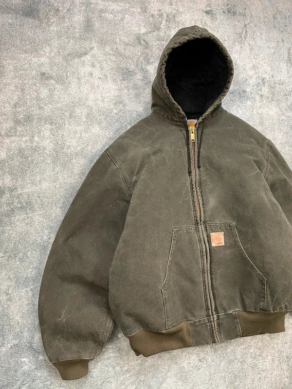 Carhartt Vintage Active Jacket J68 MOS Green Size XL