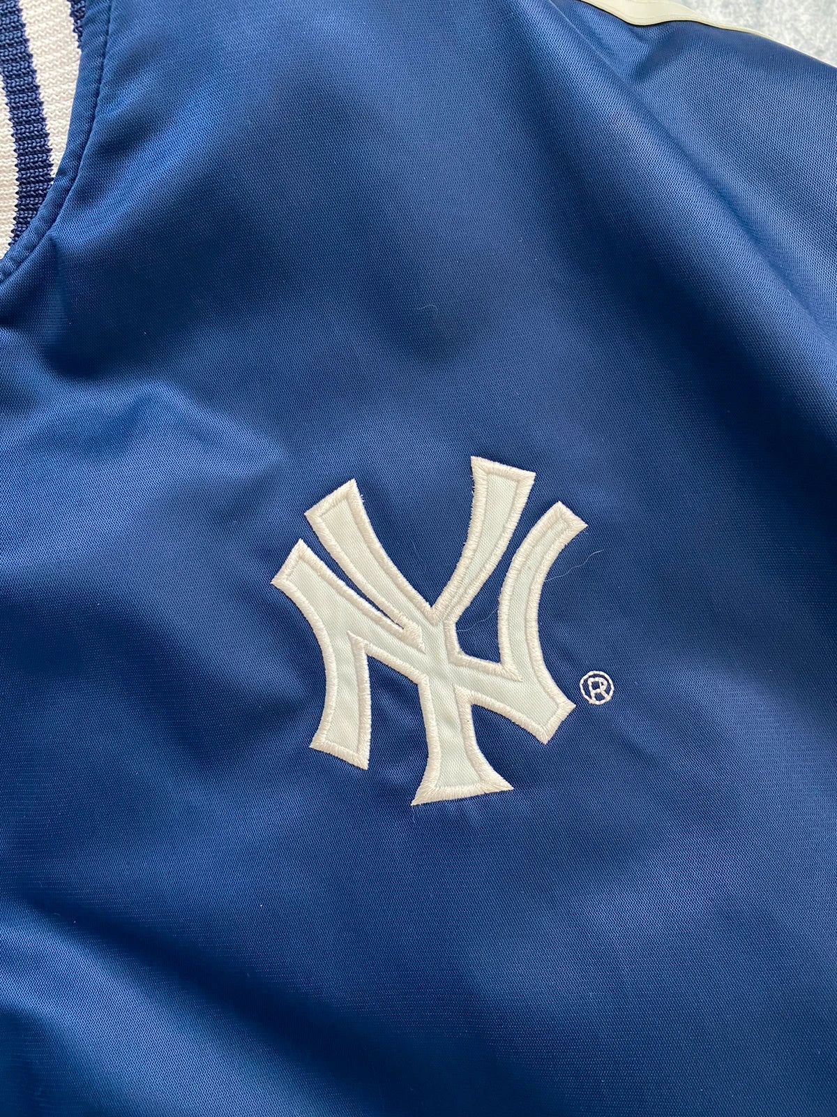 Adidas x New York Yankees Bomber Jacket Vintage Navy Y2K Size L