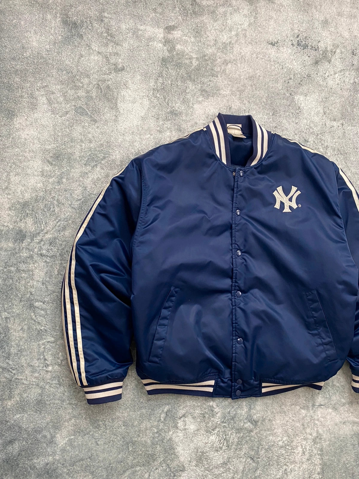 Adidas x New York Yankees Bomber Jacket Vintage Navy Y2K Size L