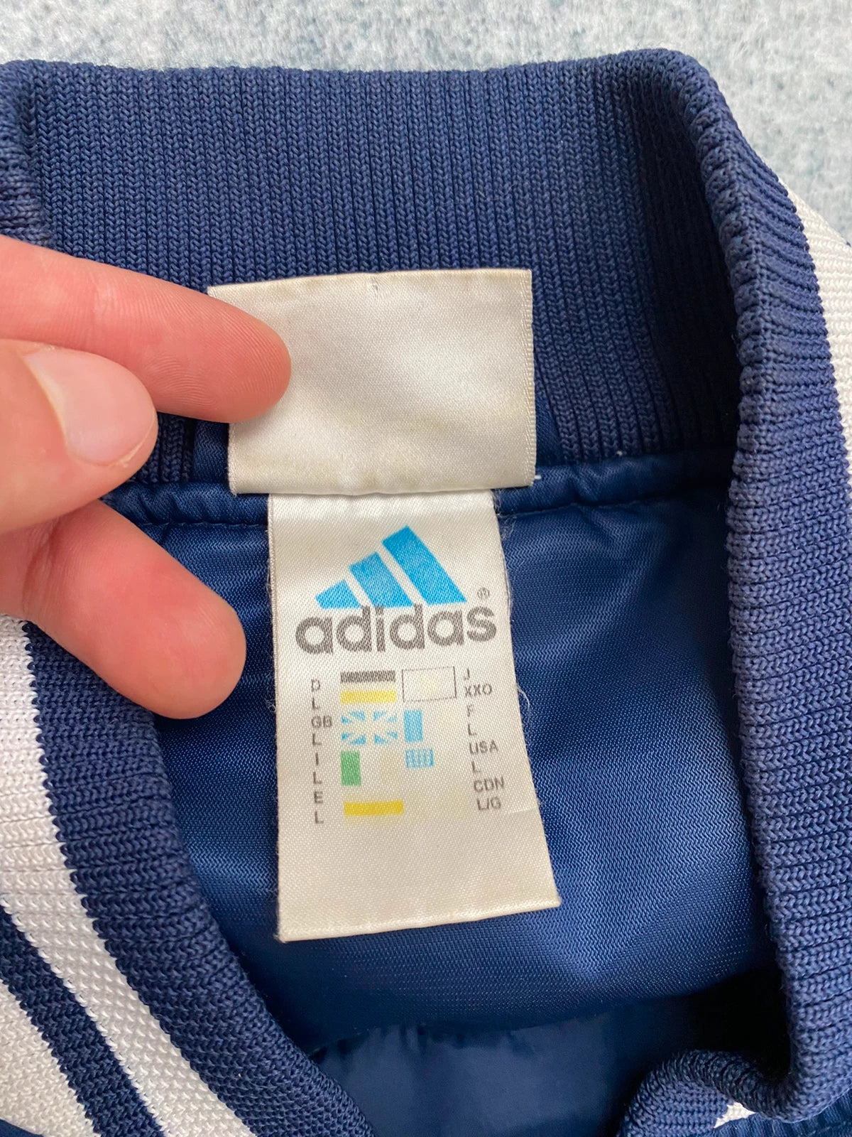 Adidas x New York Yankees Bomber Jacket Vintage Navy Y2K Size L