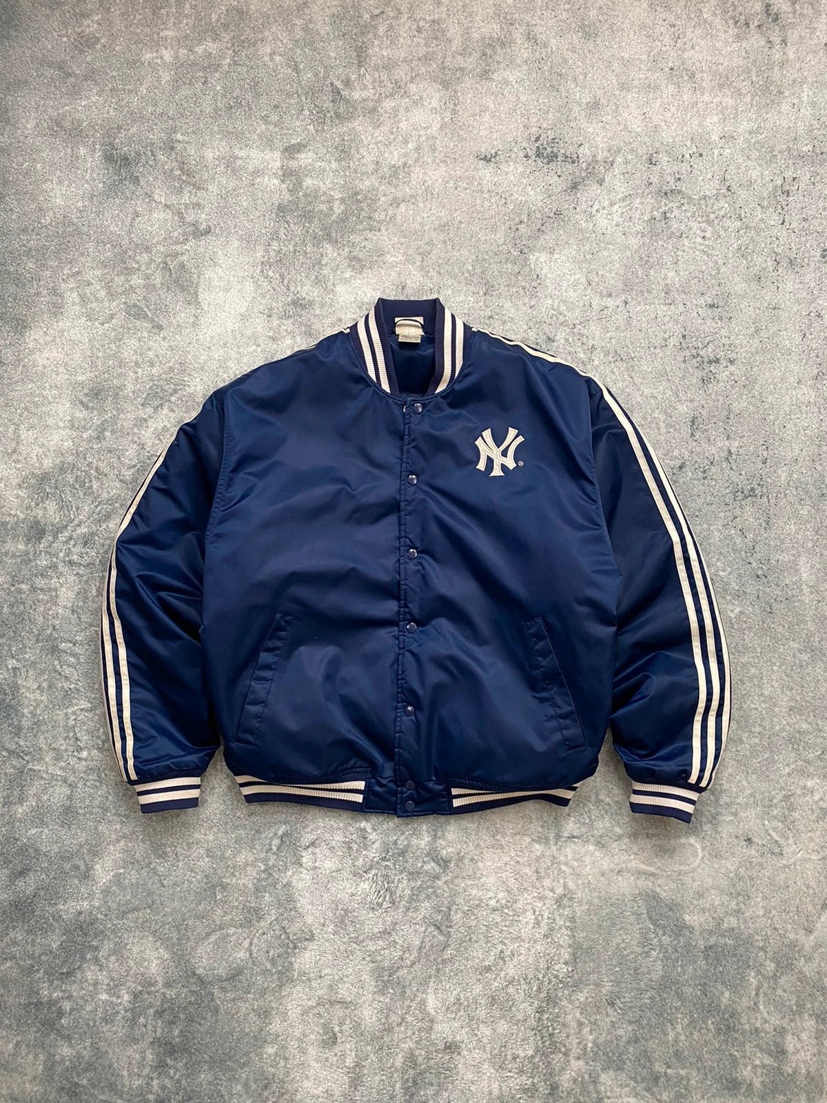 Adidas x New York Yankees Bomber Jacket Vintage Navy Y2K Size L