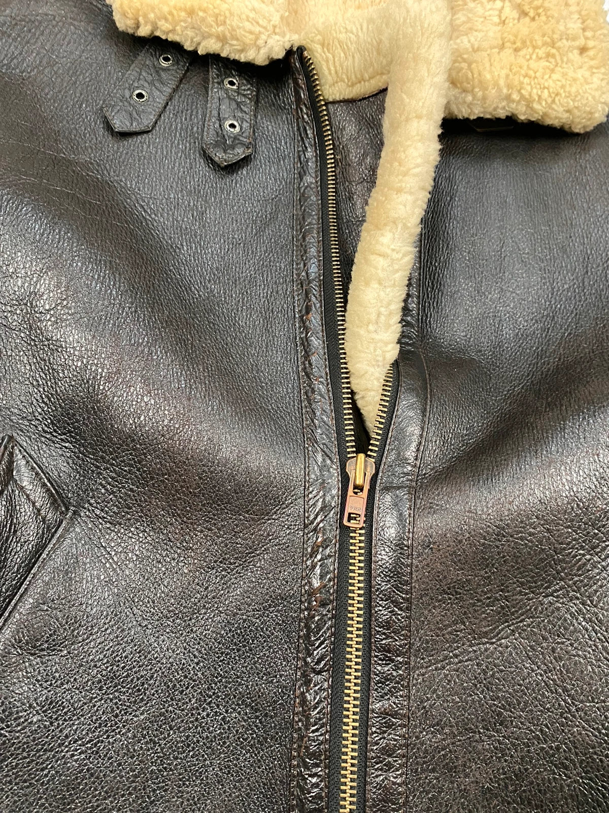 The Original Shearling vintage leather jacket Size L