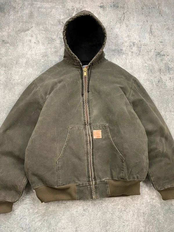 Carhartt Vintage Active Jacket J68 MOS Green Size XL