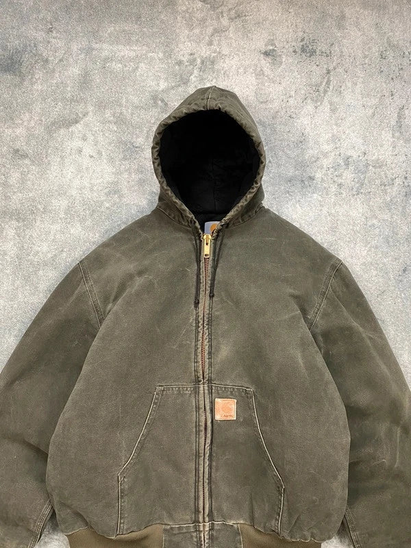 Carhartt Vintage Active Jacket J68 MOS Green Size XL