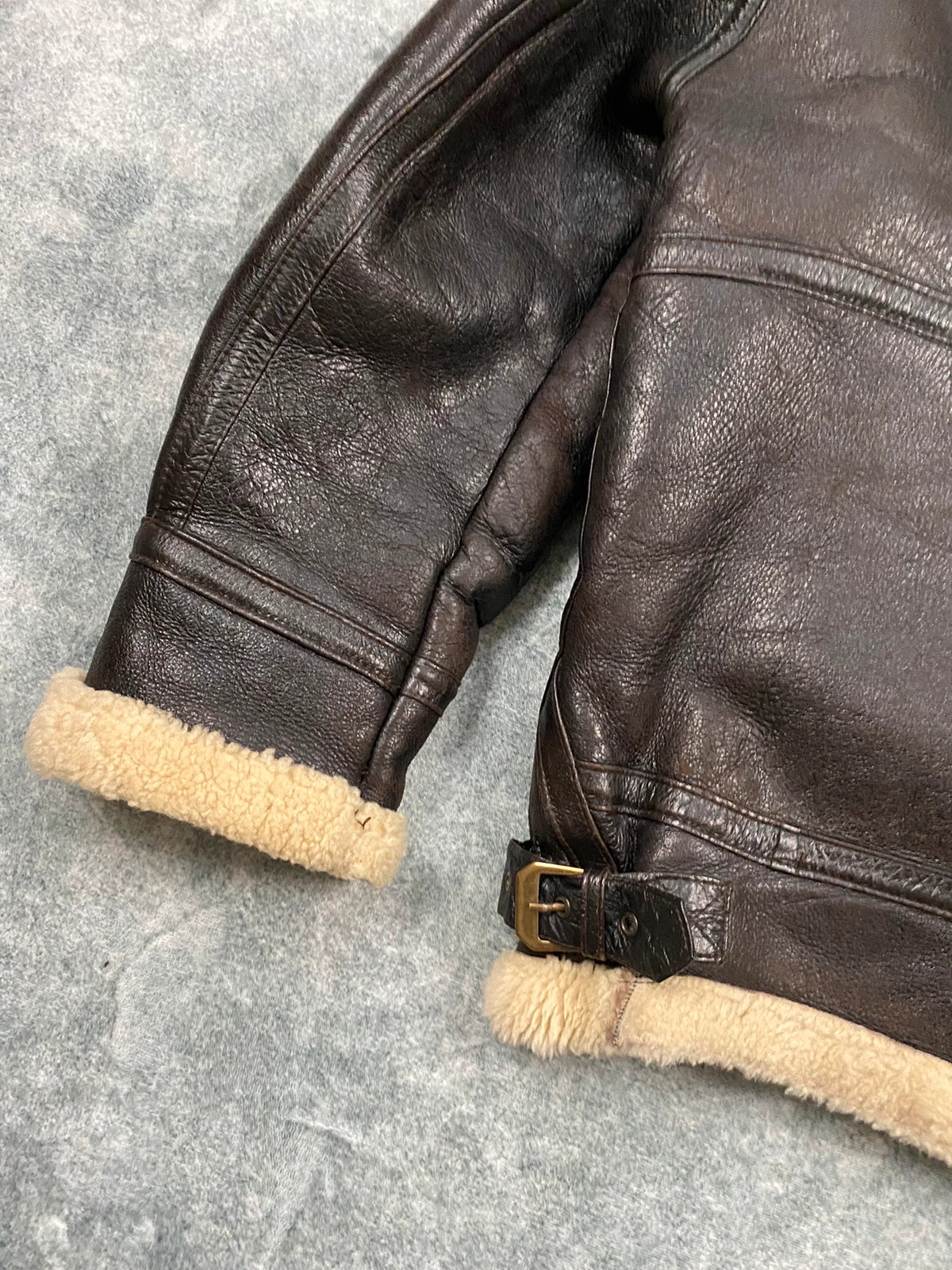 The Original Shearling vintage leather jacket Size L