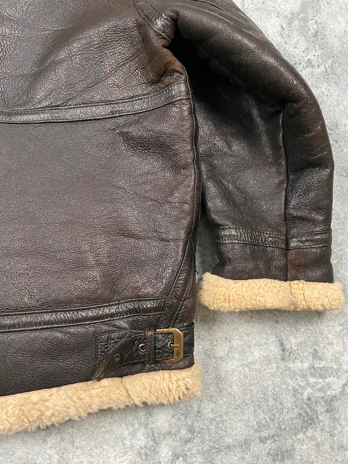 The Original Shearling vintage leather jacket Size L