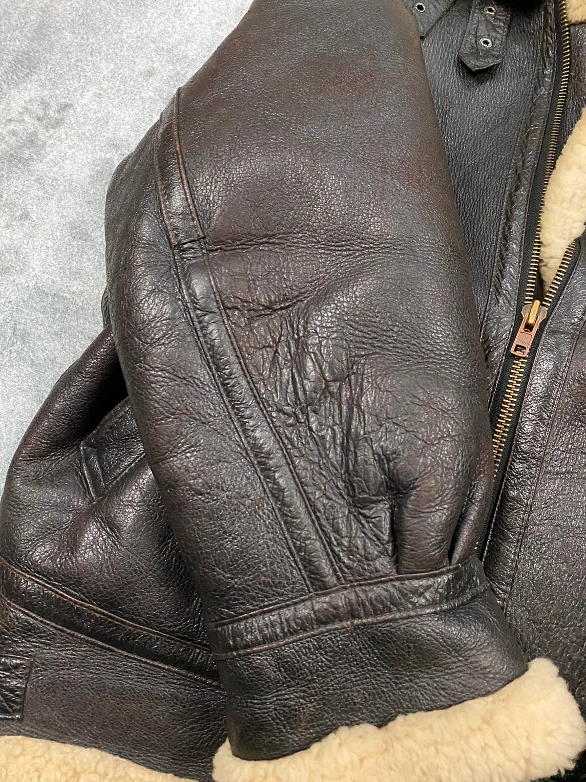 The Original Shearling vintage leather jacket Size L