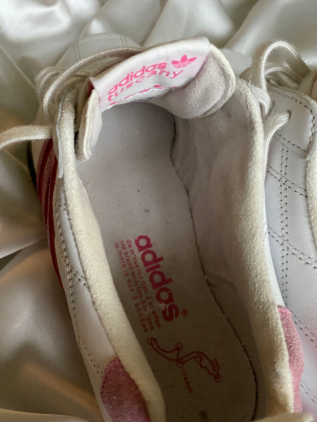 Adidas Goodyear Pink Quilted – Size EU ~38
