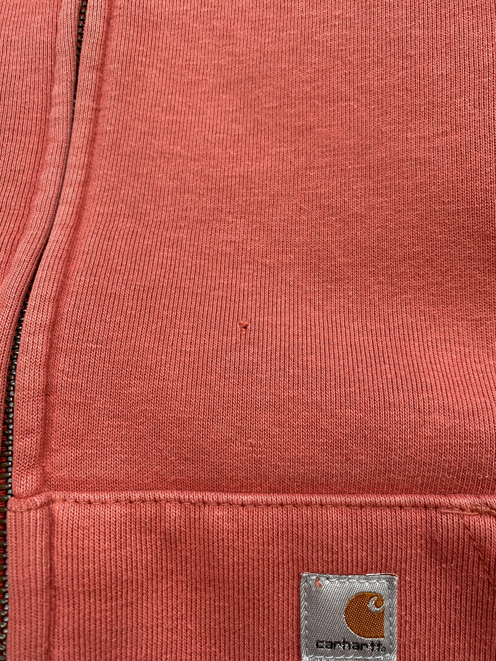 Carhartt Vintage Zip-Up Hoodie – Pink Rose – Women’s Size L