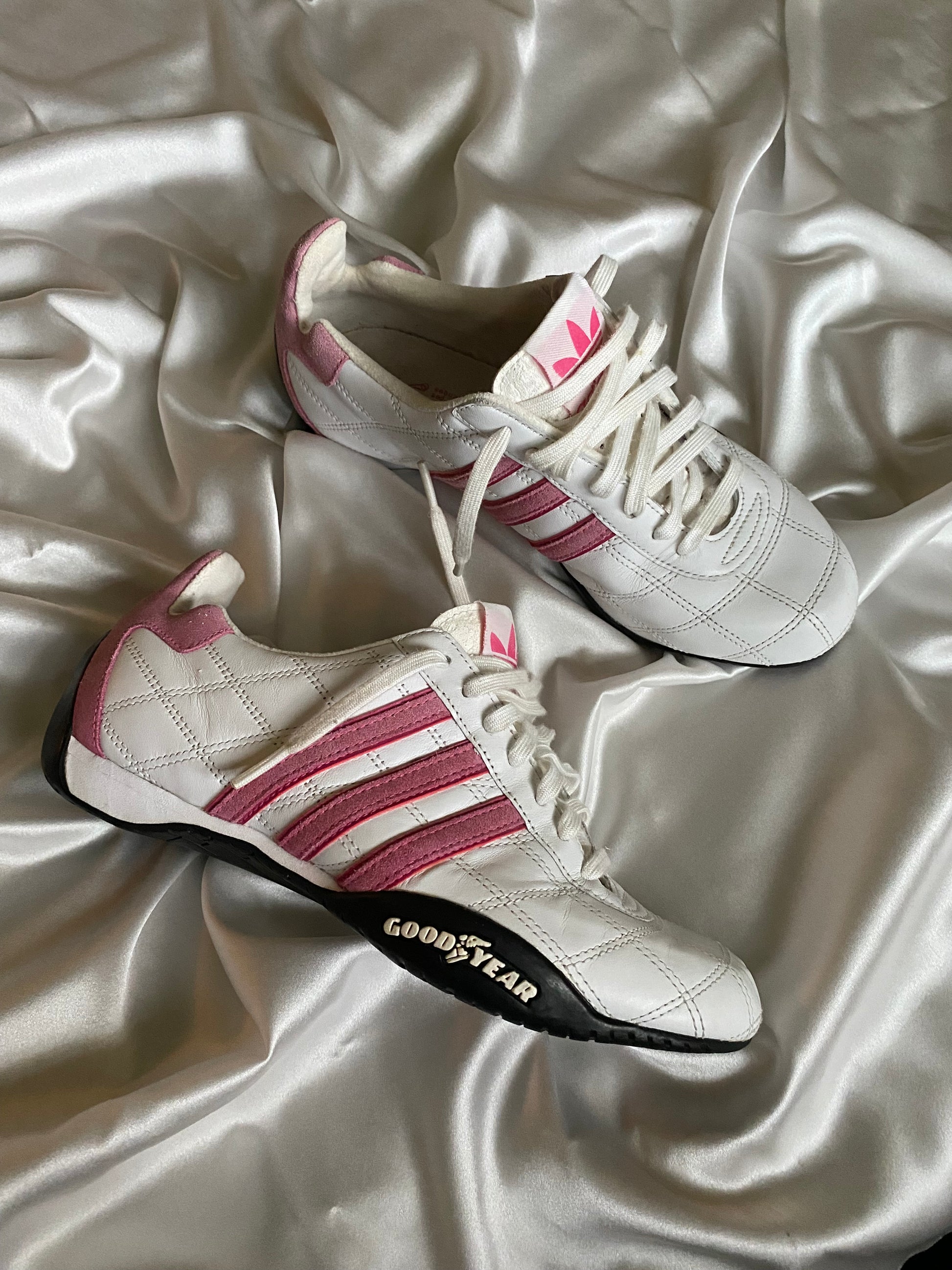 Adidas Goodyear Pink Quilted – Size EU ~38