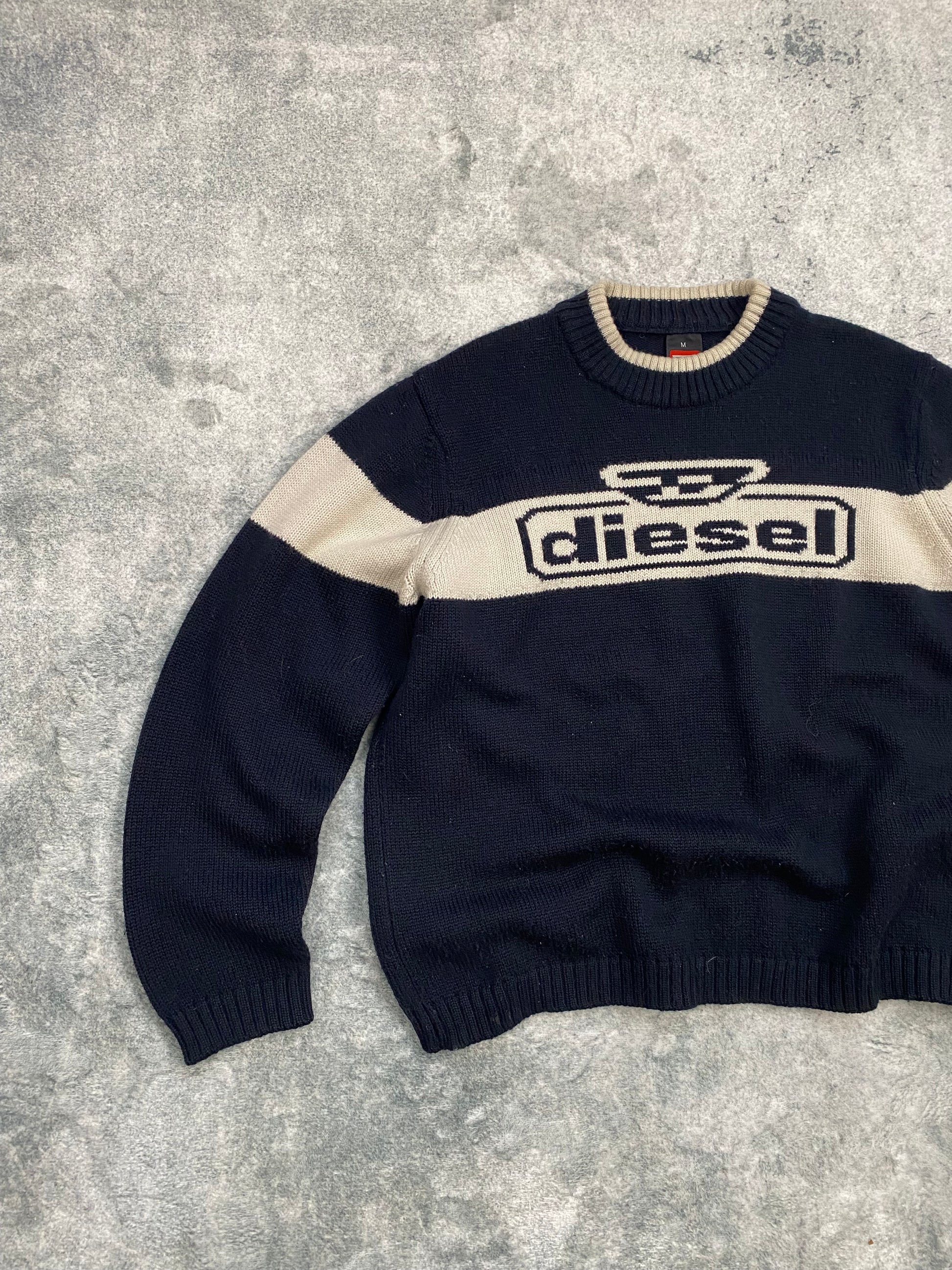 Vintage Diesel Sweater 50% Wool Size M