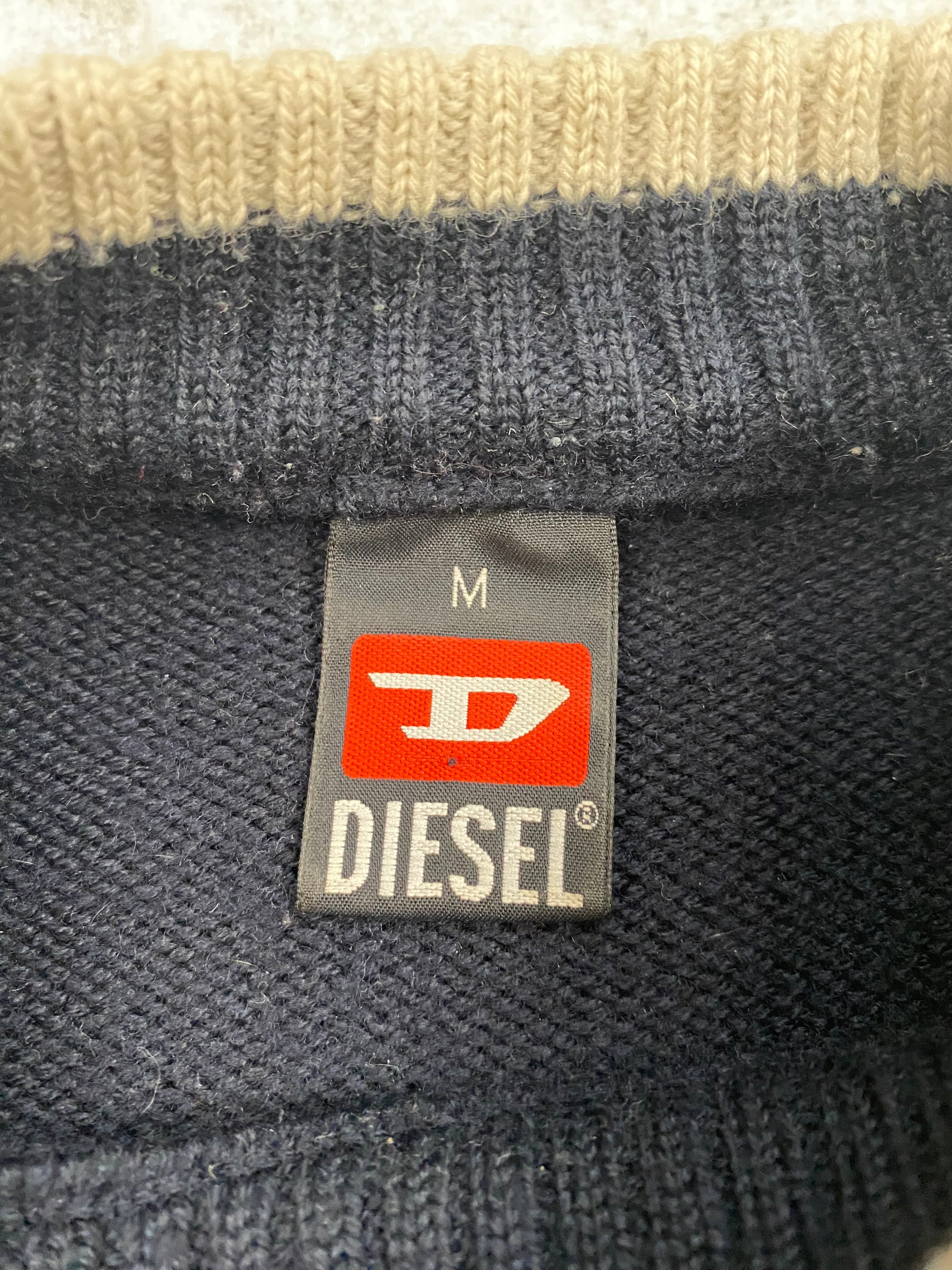 Vintage Diesel Sweater 50% Wool Size M