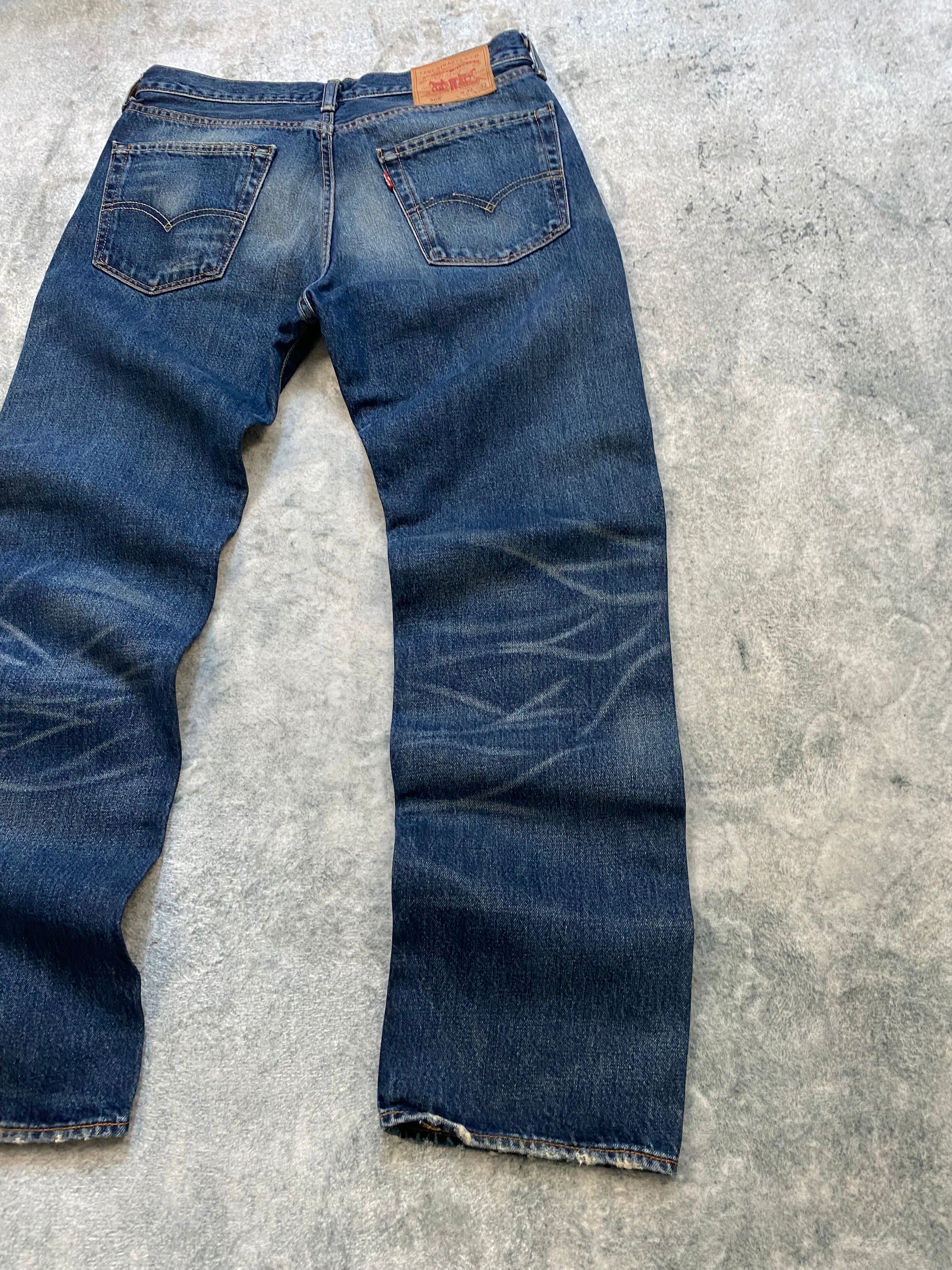 Levi’s 505 Bootcut Jeans – Vintage Washed Denim – Y2K Fit – Size 32/32