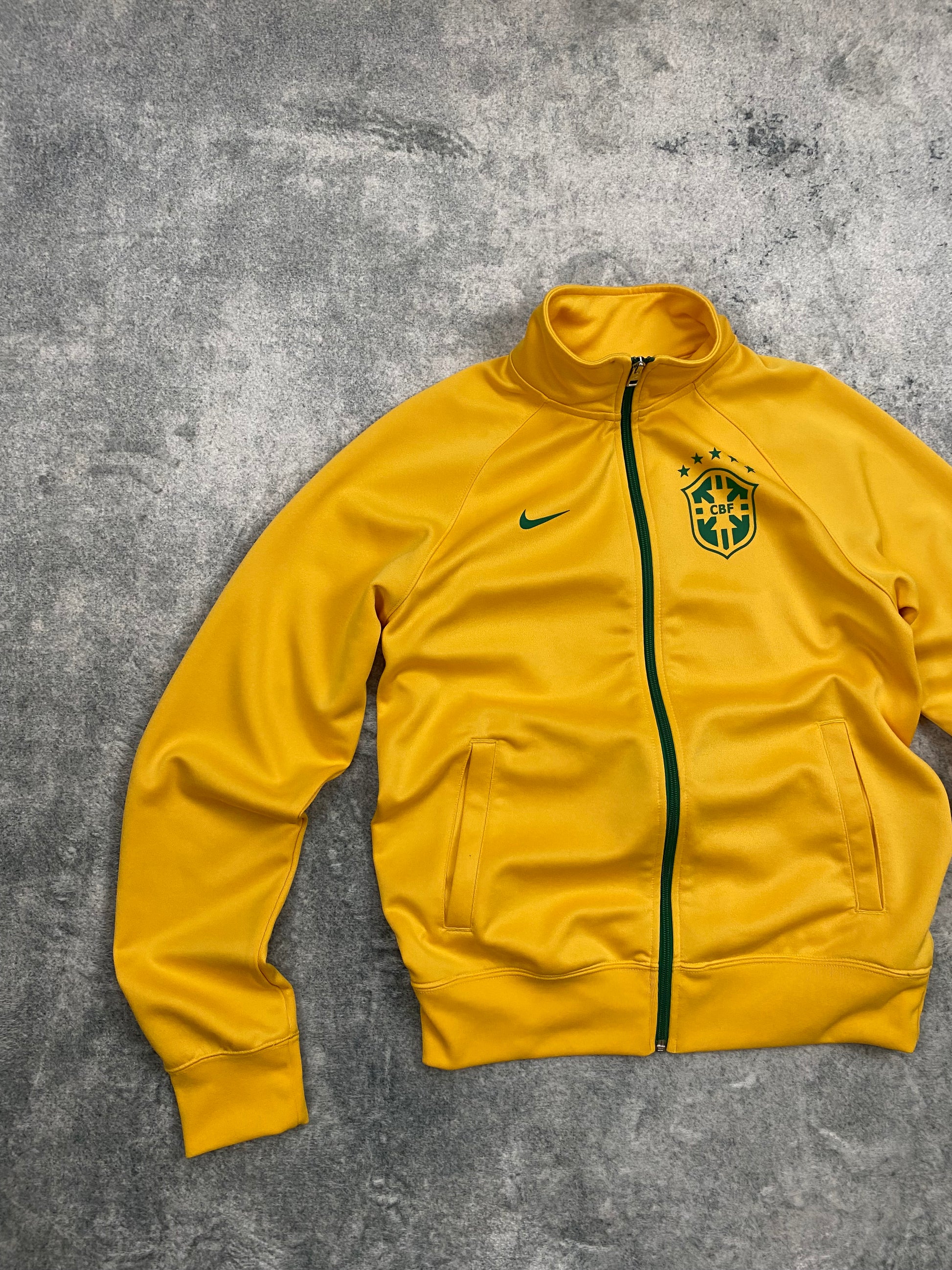 Vintage Nike Brazil Zip Up Hoodie Track Jacket Size S