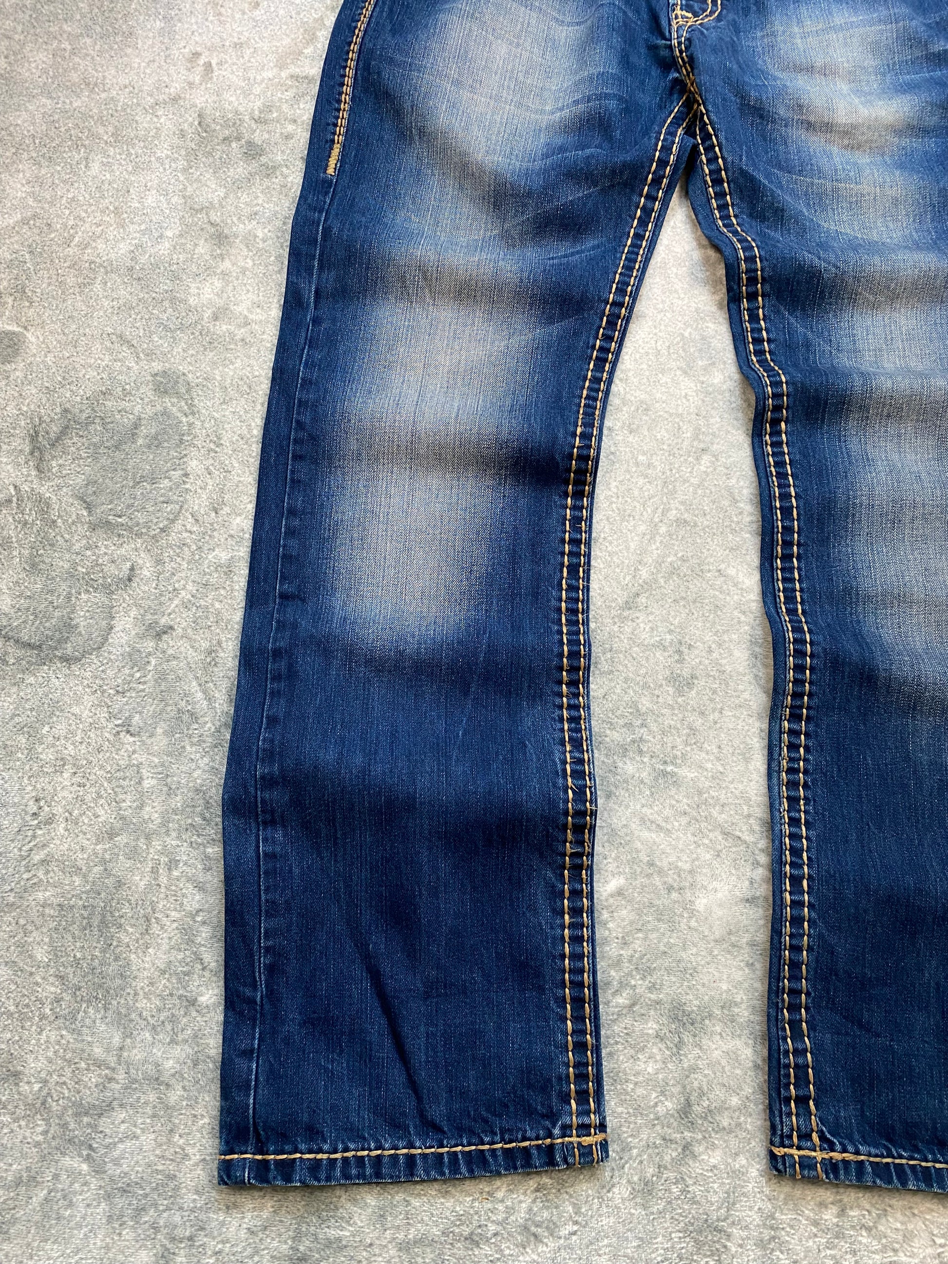 True Religion USA Bootcut Jeans – Y2K Archive – Deep Blue Wash – Size 34