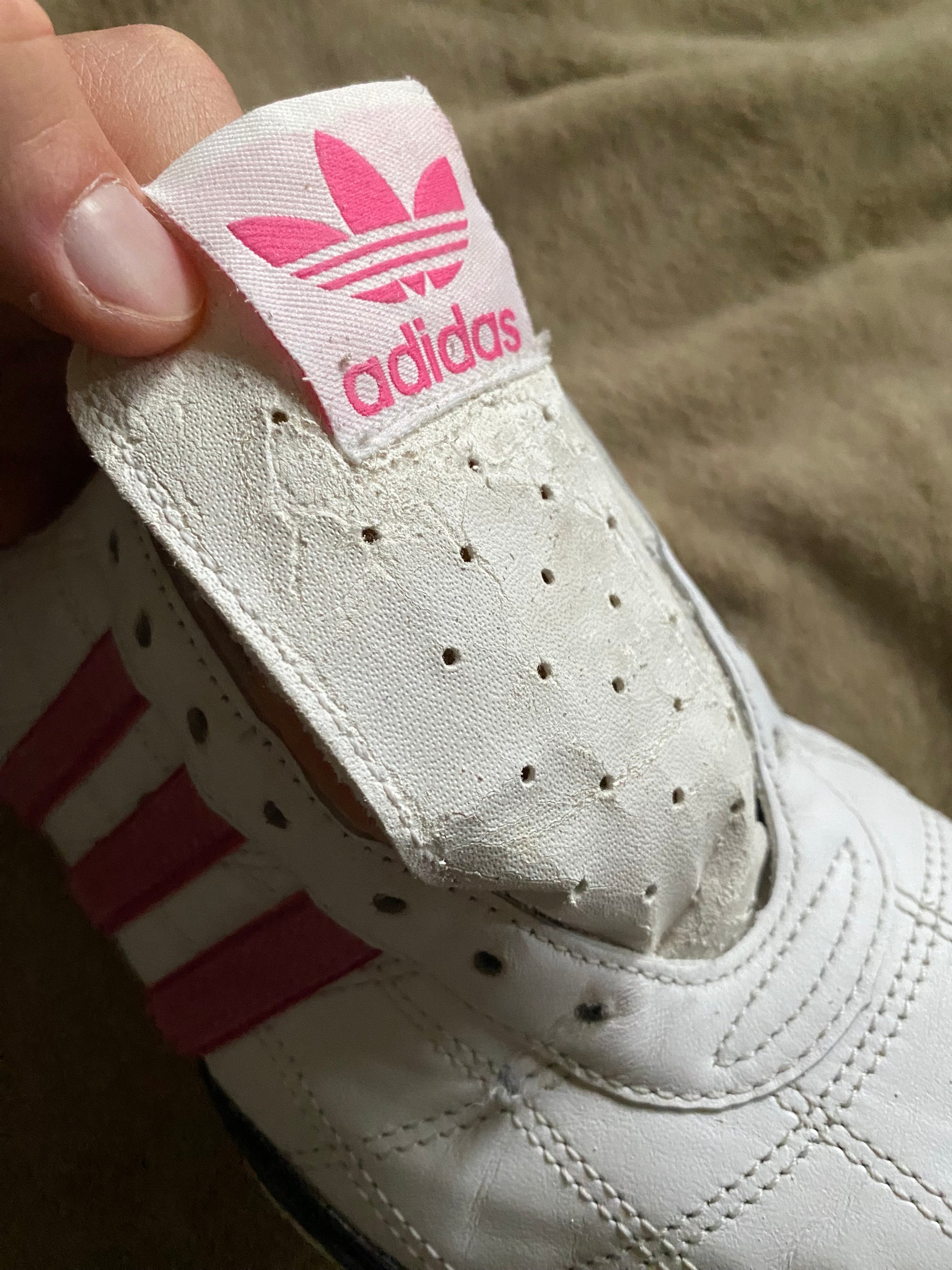 Adidas Goodyear Pink Quilted – Size EU ~38