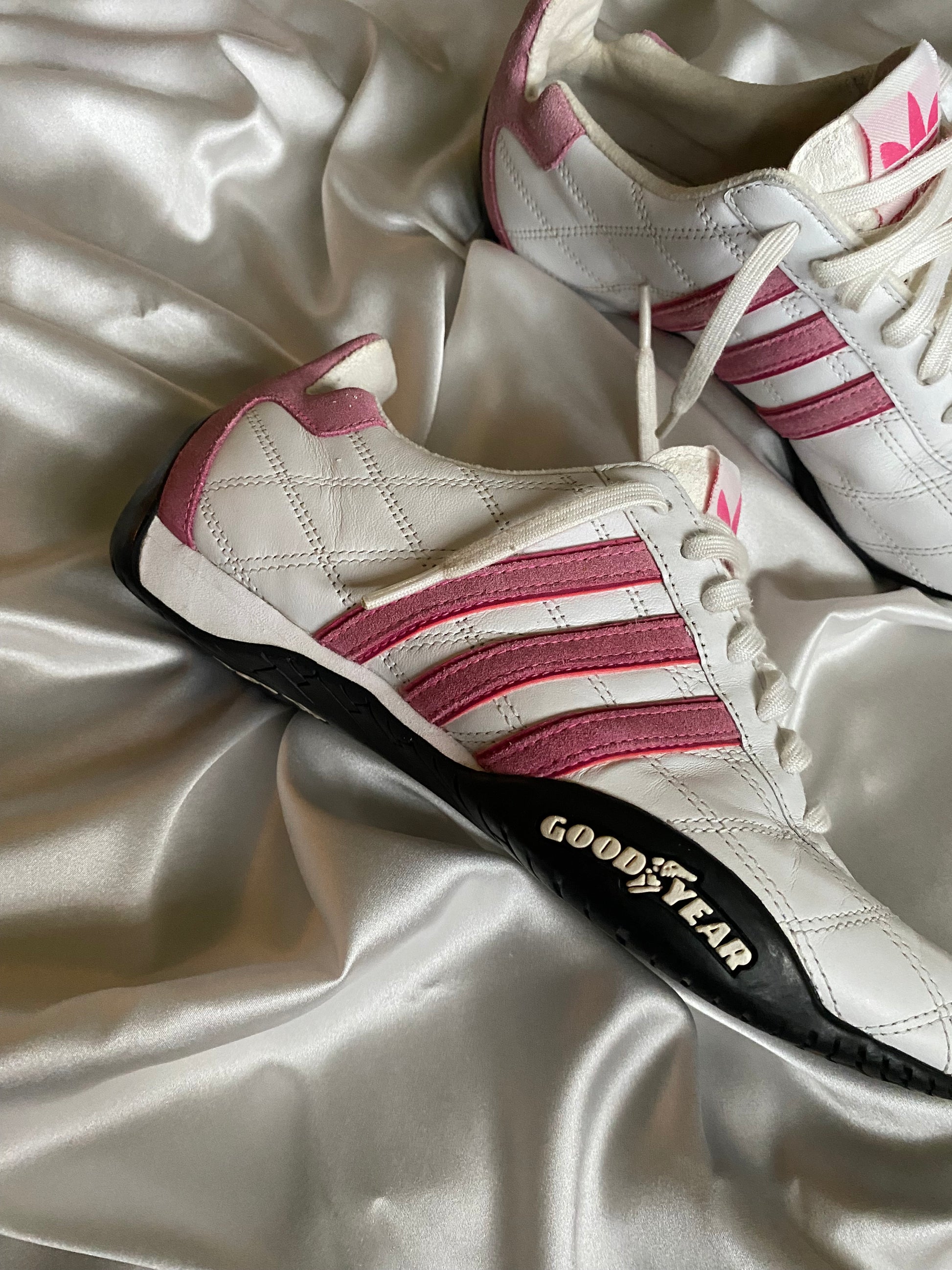 Adidas Goodyear Pink Quilted – Size EU ~38