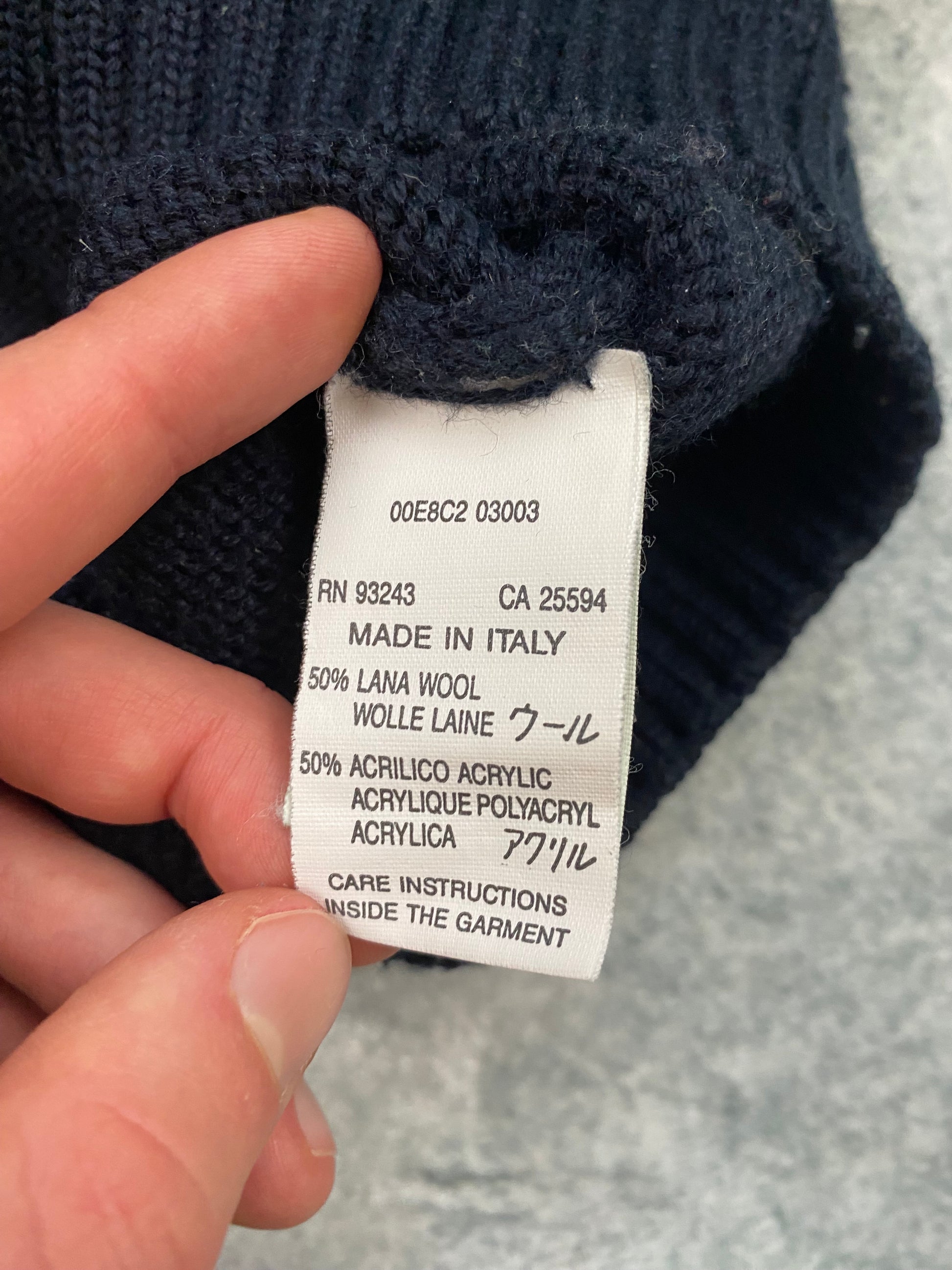 Vintage Diesel Sweater 50% Wool Size M