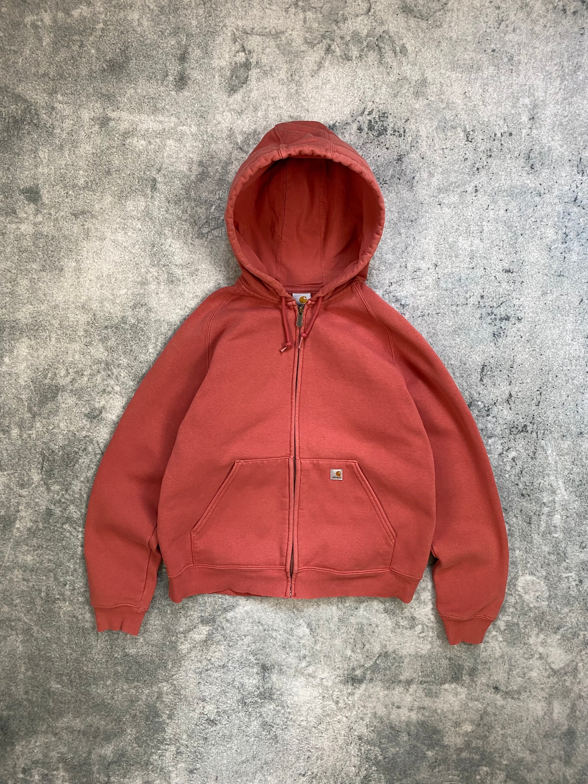 Carhartt Vintage Zip-Up Hoodie – Pink Rose – Women’s Size L