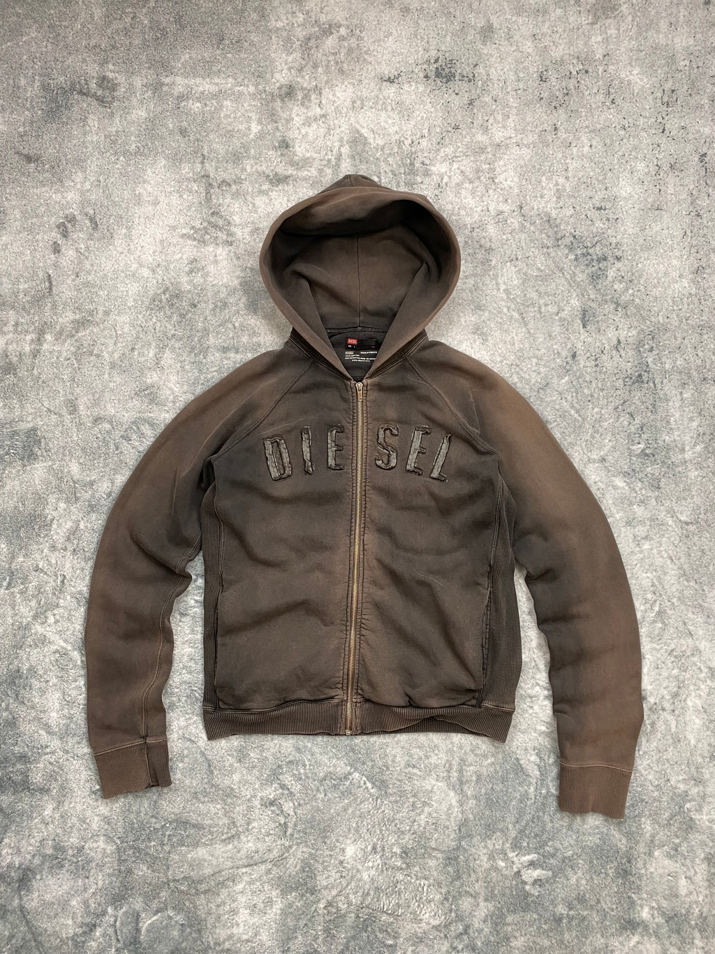 Diesel Premium Vintage Zip Up Hoodie