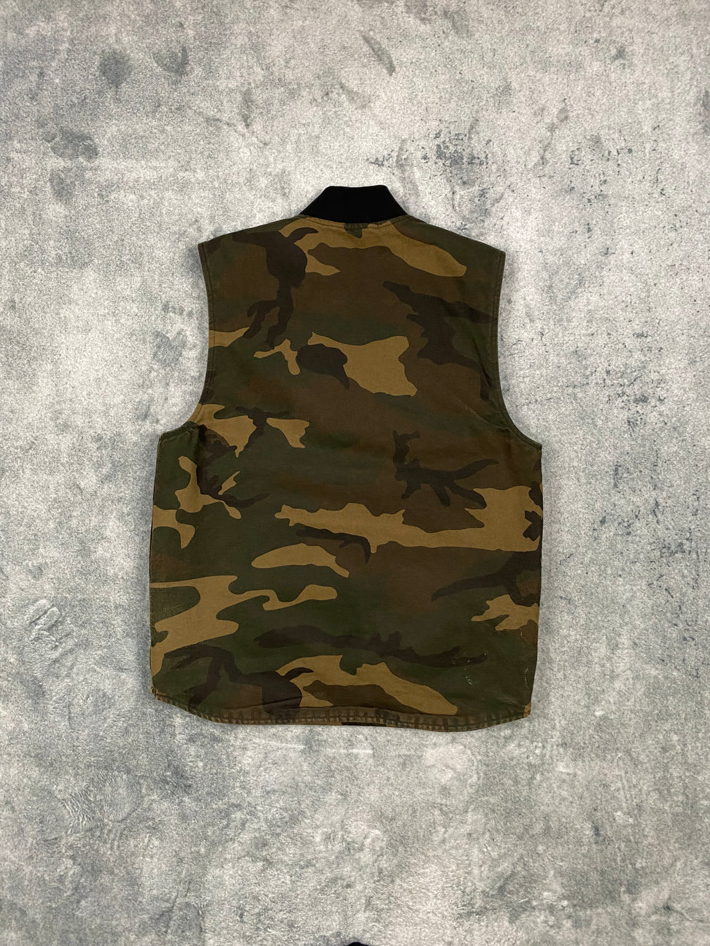 Carhartt Camouflage Vest – Workwear Archive – Lightly Insulated – Boxy Fit – Size M