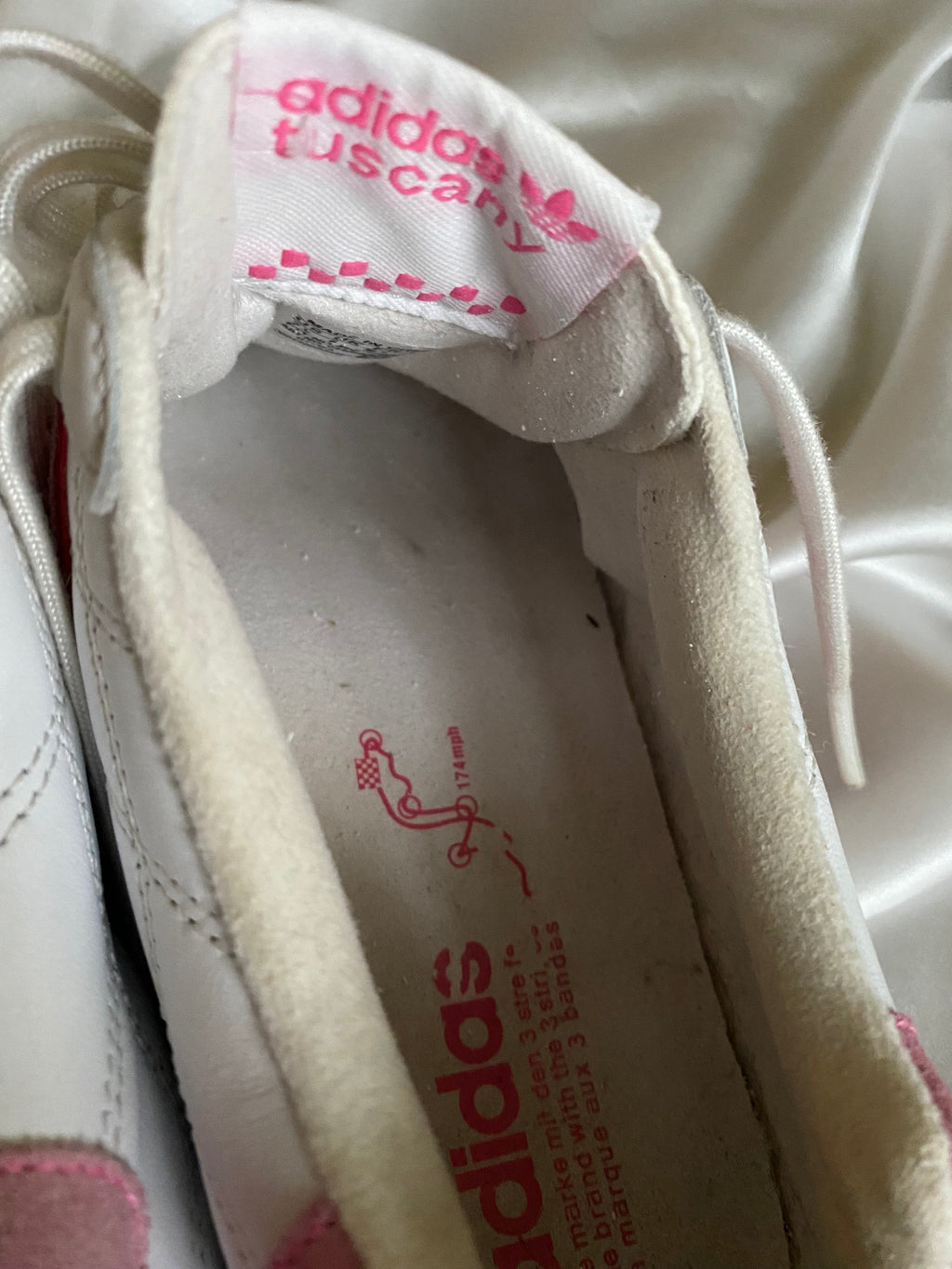 Adidas Goodyear Pink Quilted – Size EU ~38