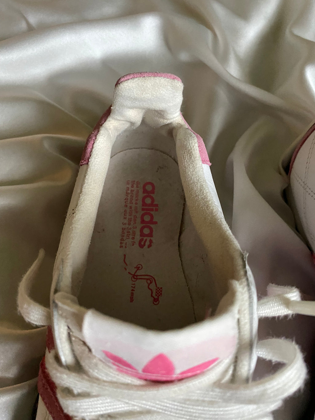 Adidas Goodyear Pink Quilted – Size EU ~38