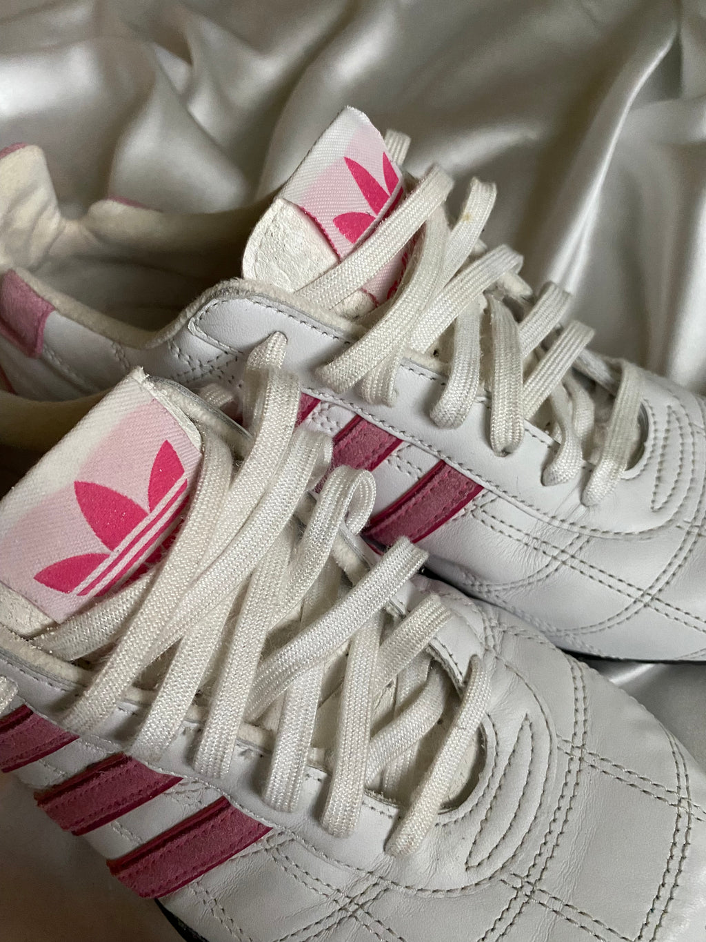 Adidas Goodyear Pink Quilted – Size EU ~38