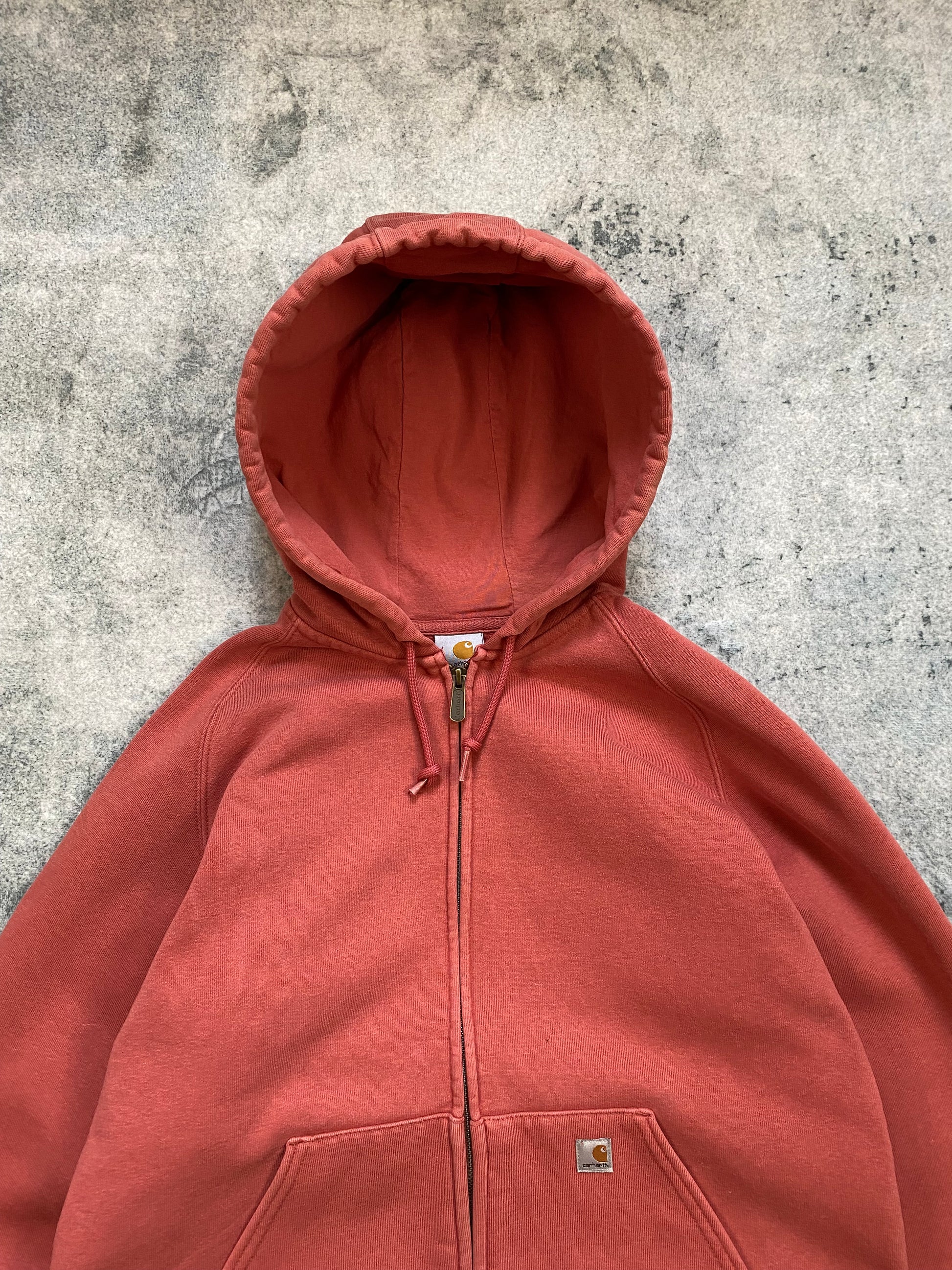 Carhartt Vintage Zip-Up Hoodie – Pink Rose – Women’s Size L