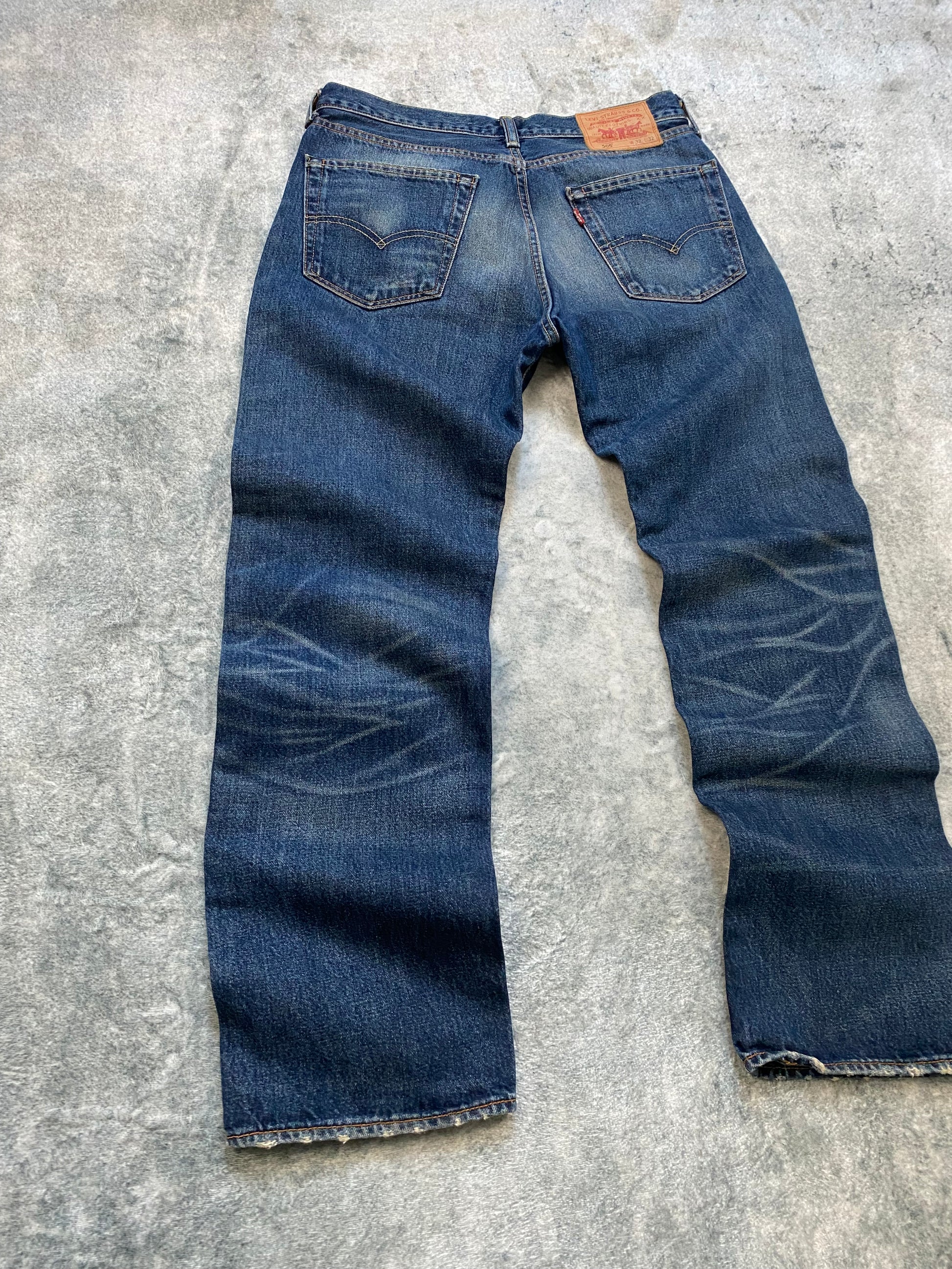 Levi’s 505 Bootcut Jeans – Vintage Washed Denim – Y2K Fit – Size 32/32