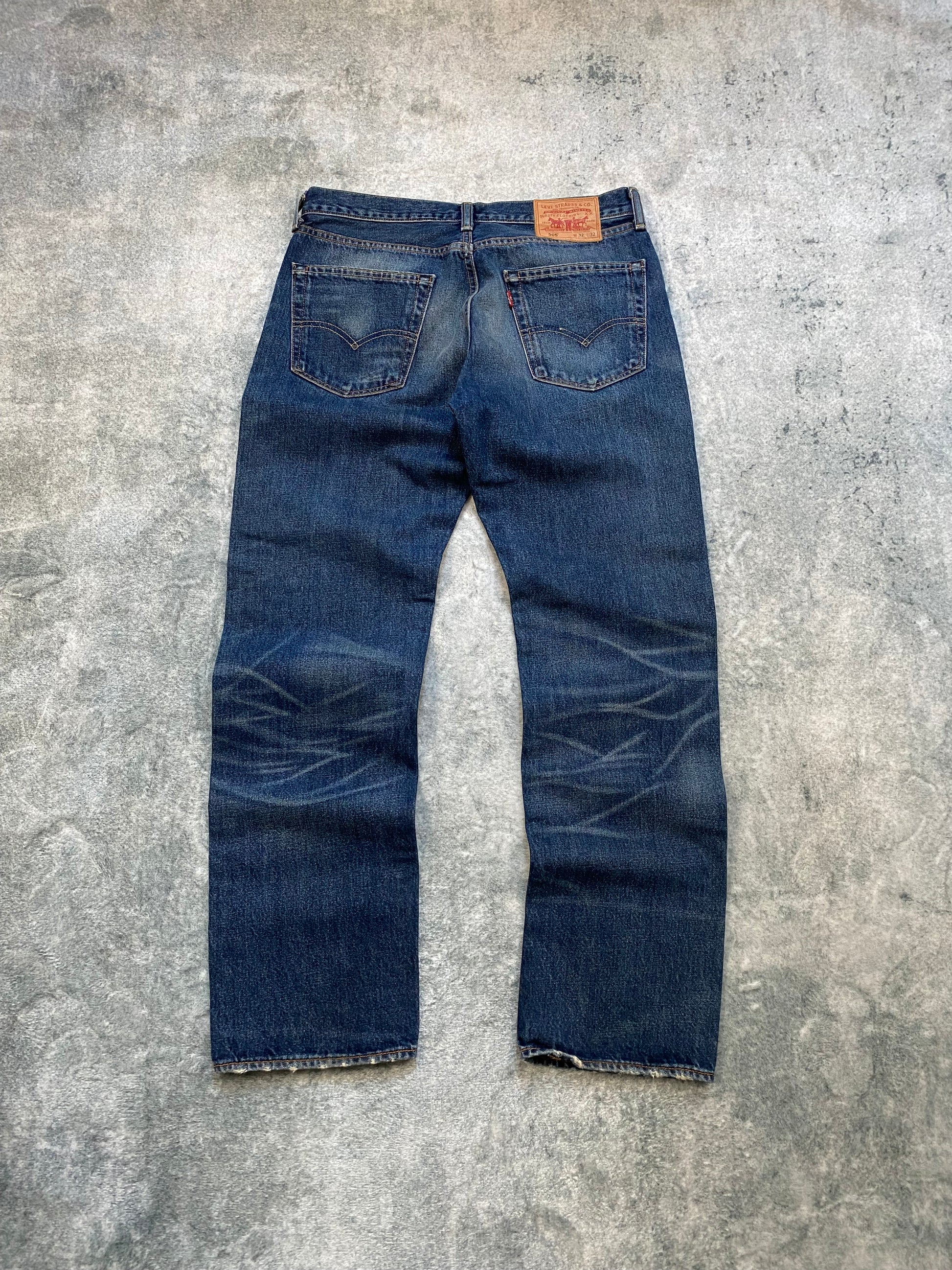 Levi’s 505 Bootcut Jeans – Vintage Washed Denim – Y2K Fit – Size 32/32