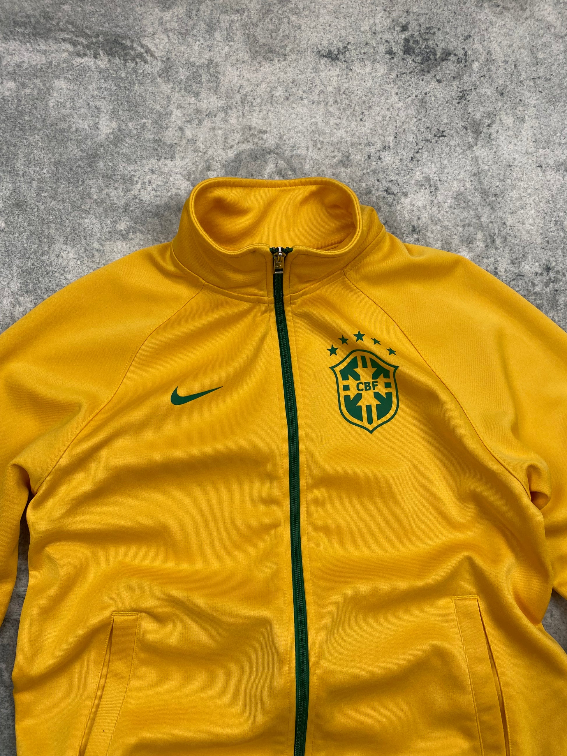 Vintage Nike Brazil Zip Up Hoodie Track Jacket Size S