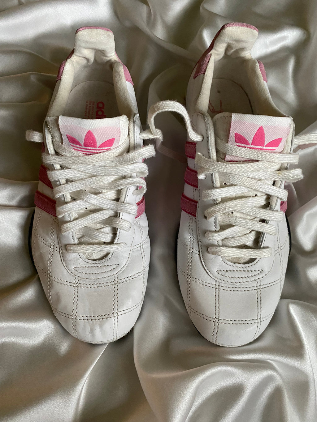 Adidas Goodyear Pink Quilted – Size EU ~38