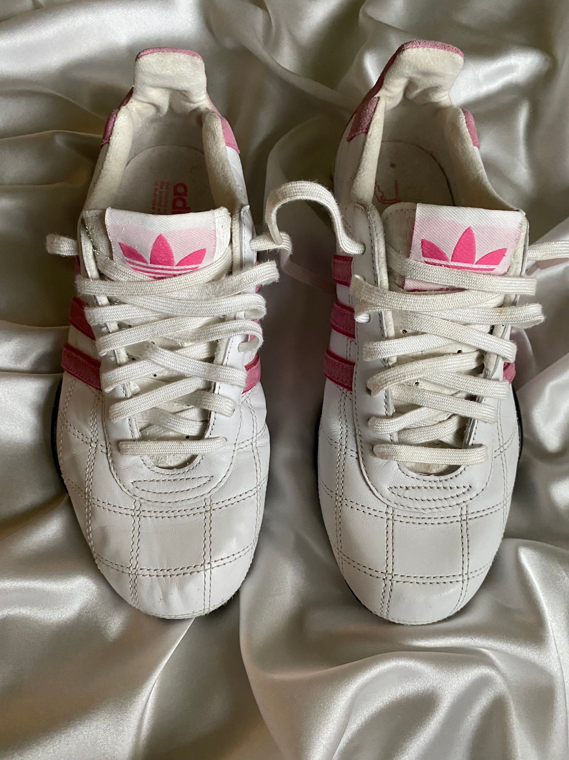 Adidas Goodyear Pink Quilted – Size EU ~38