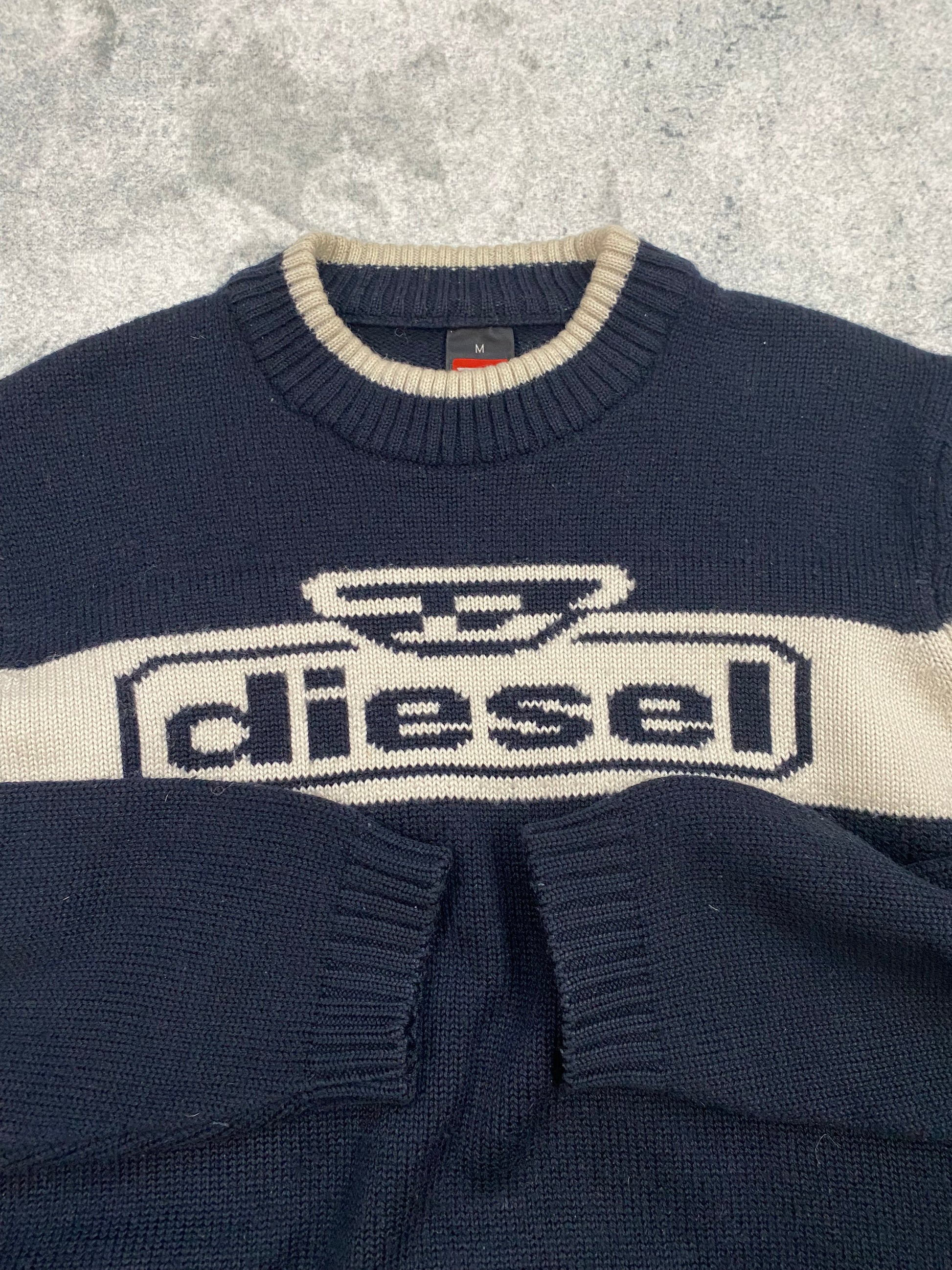 Vintage Diesel Sweater 50% Wool Size M