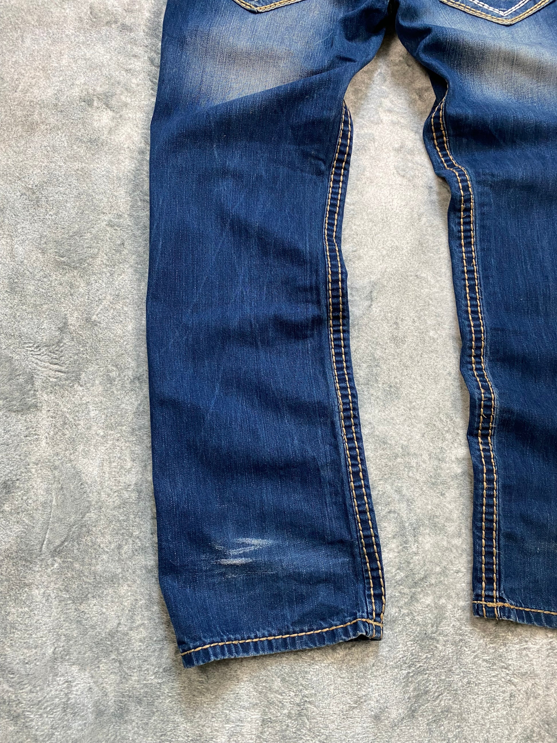 True Religion USA Bootcut Jeans – Y2K Archive – Deep Blue Wash – Size 34
