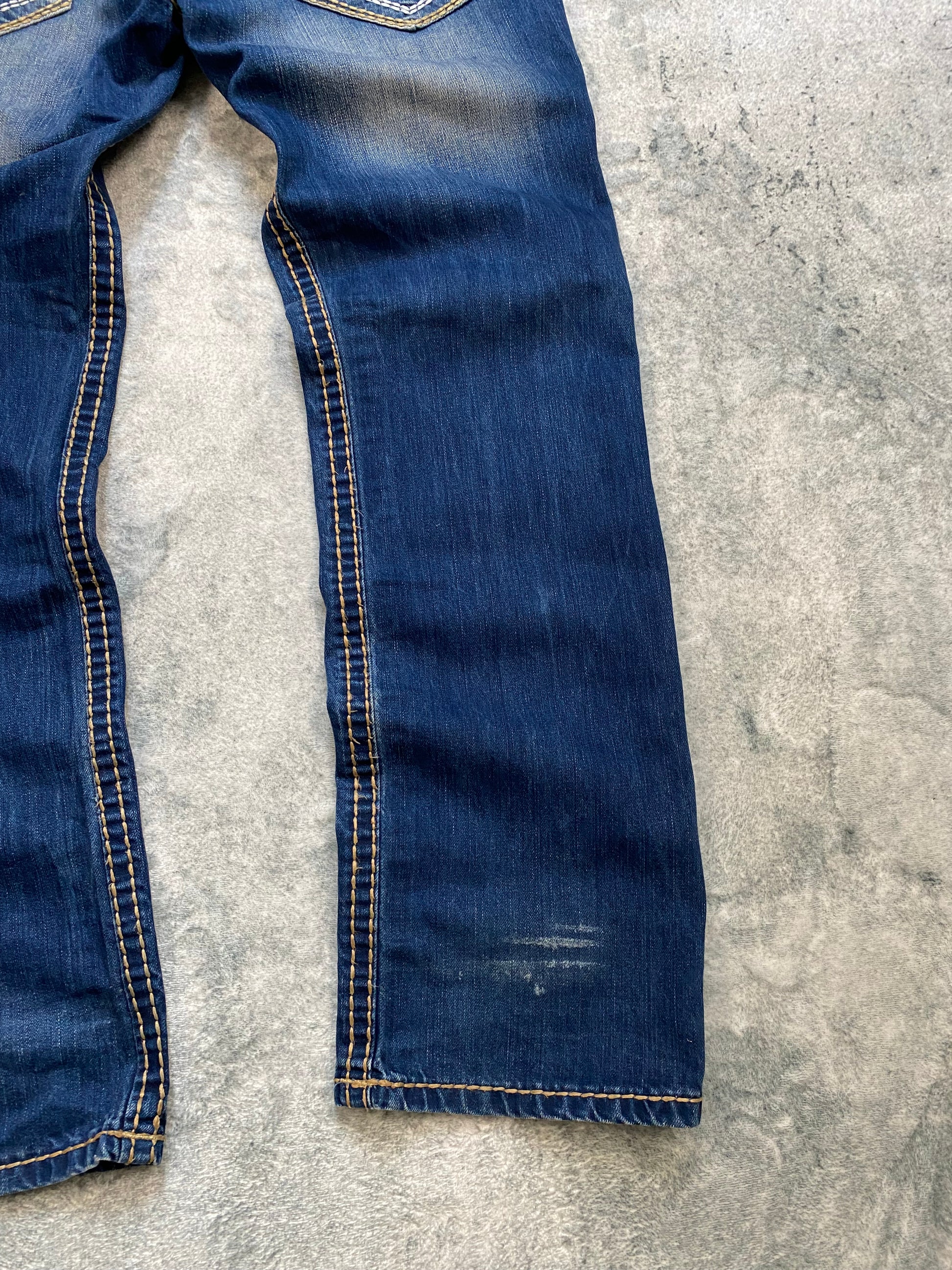 True Religion USA Bootcut Jeans – Y2K Archive – Deep Blue Wash – Size 34