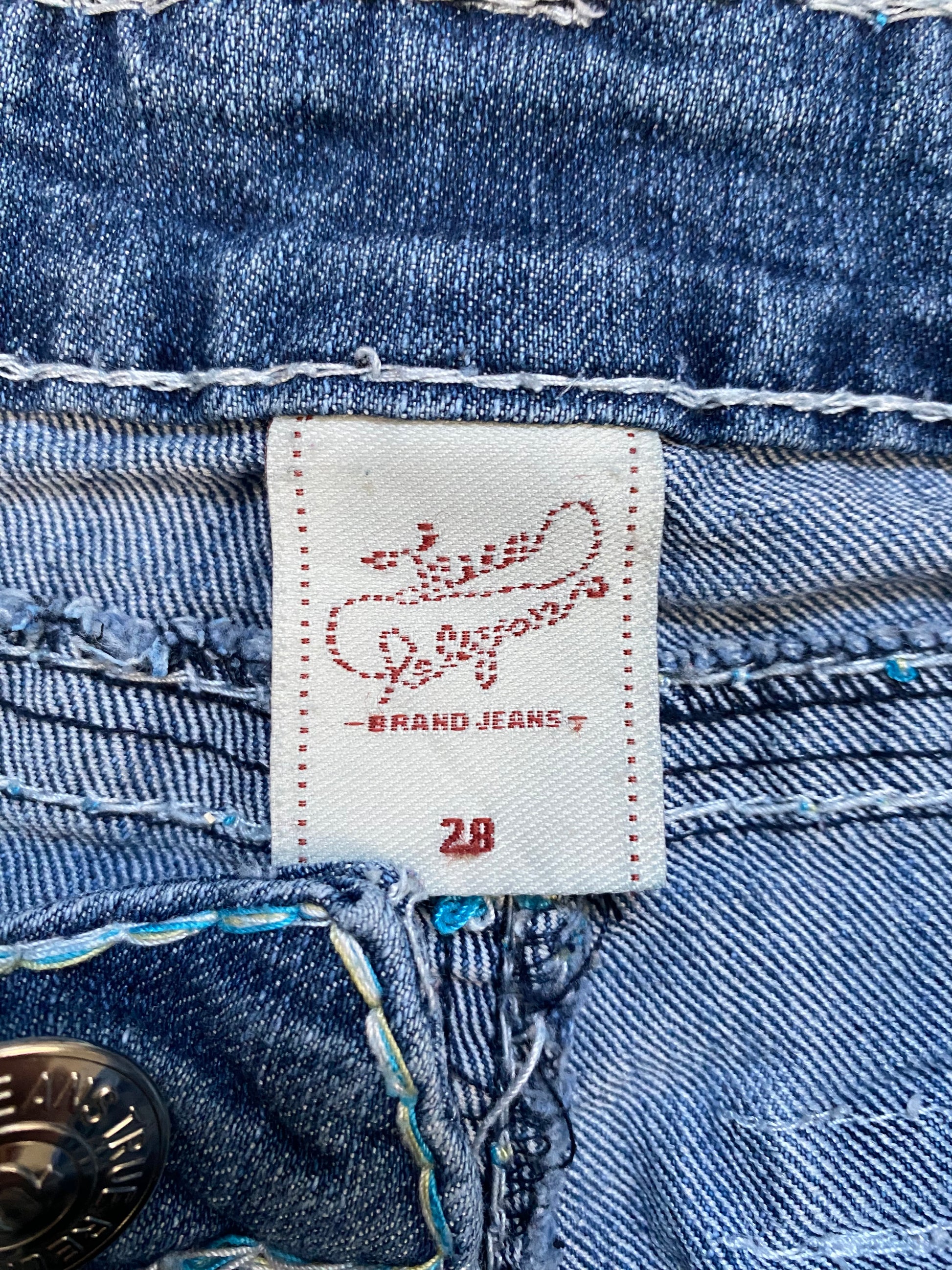 Vintage True Religion Women’s Jeans – Y2K Coquette – Size 28