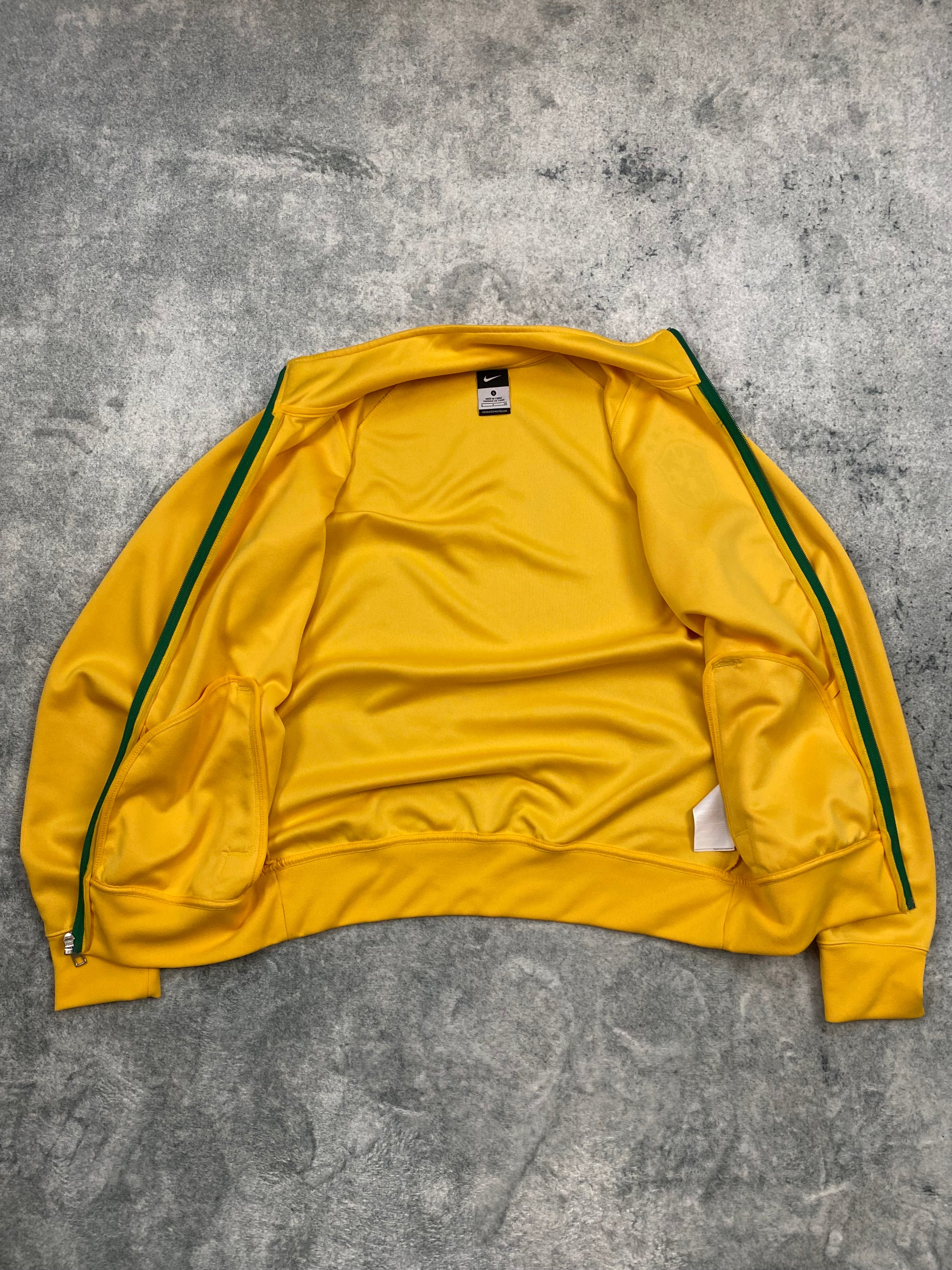 Vintage Nike Brazil Zip Up Hoodie Track Jacket Size S
