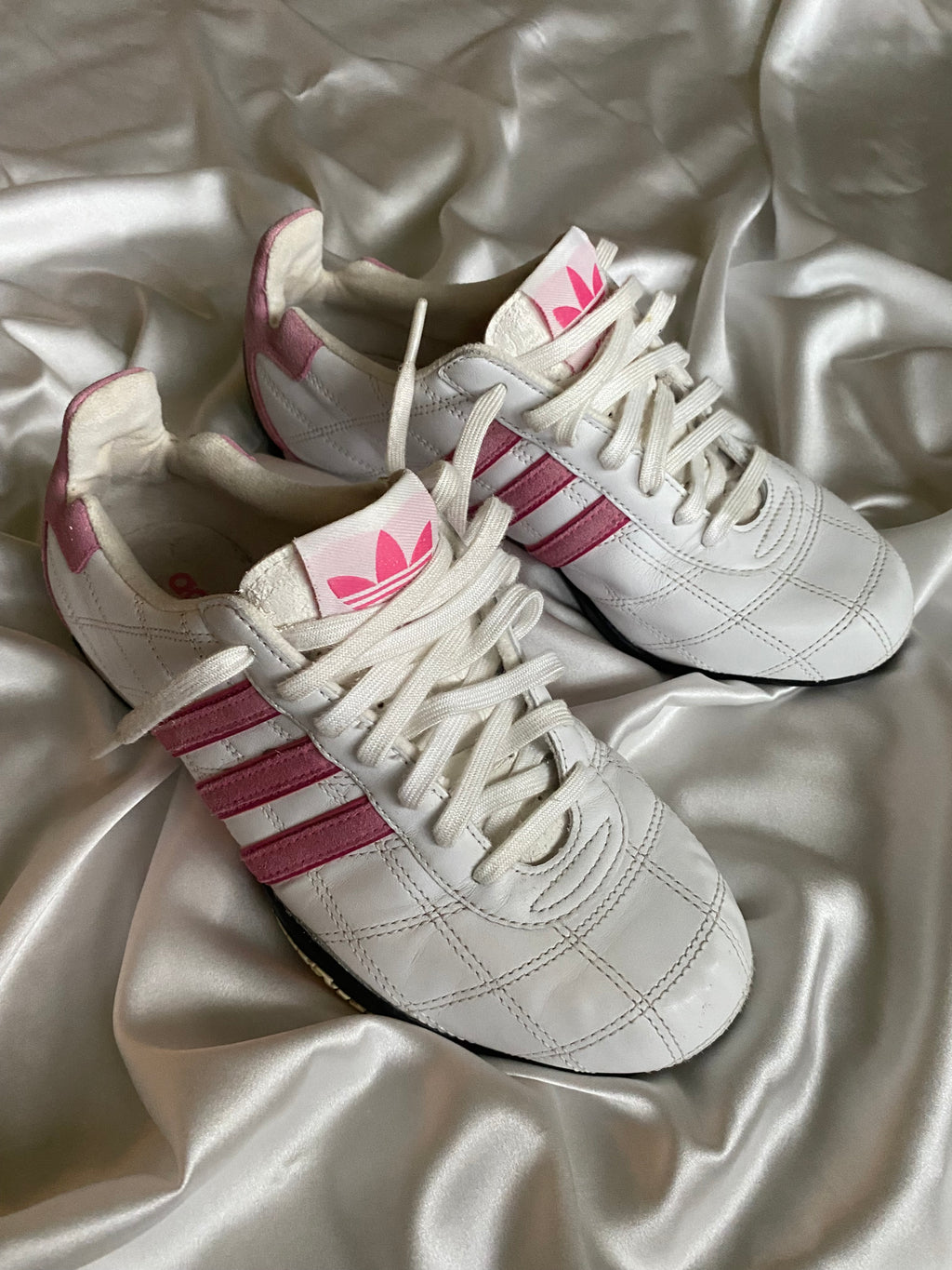 Adidas Goodyear Pink Quilted – Size EU ~38