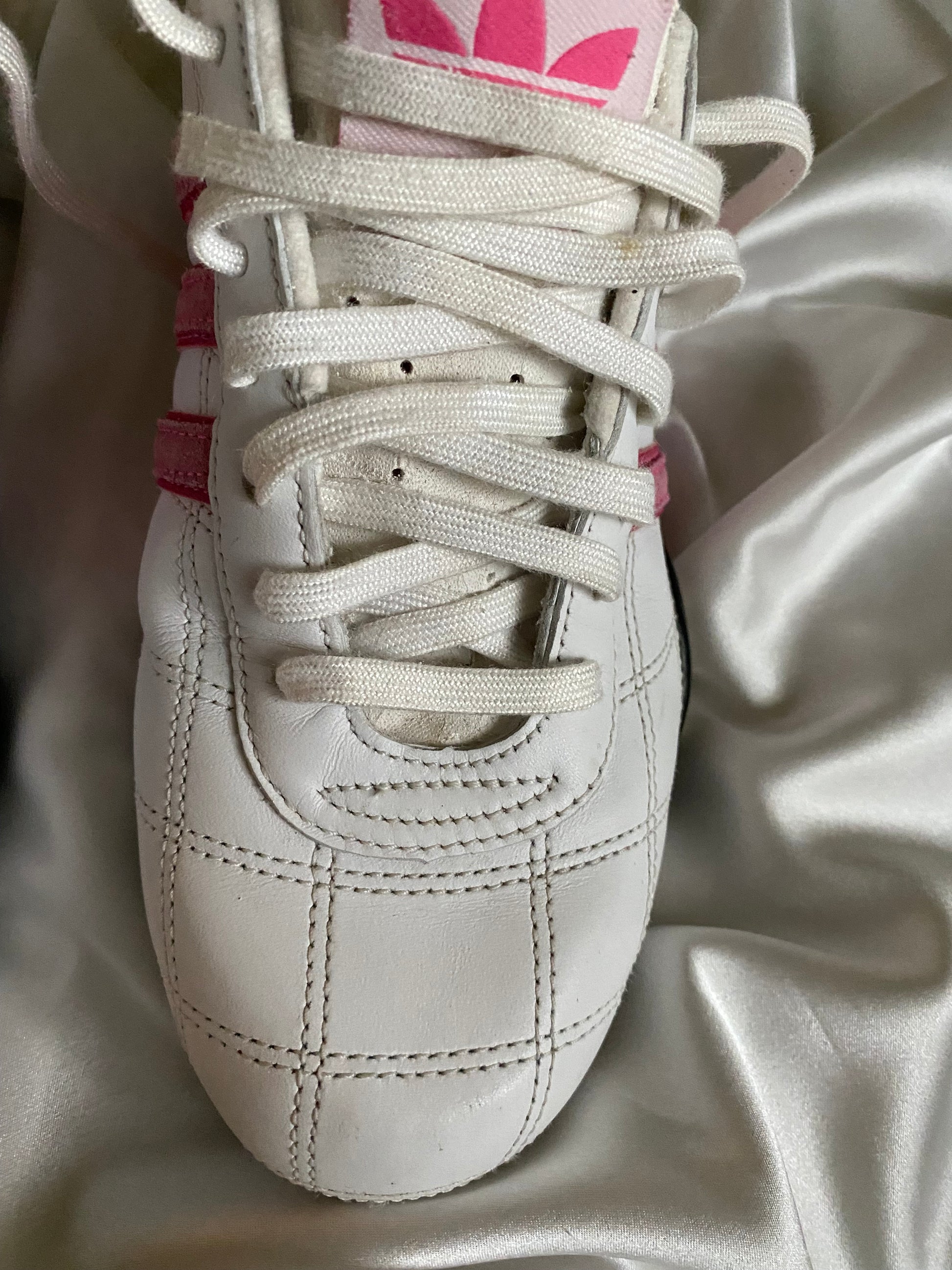 Adidas Goodyear Pink Quilted – Size EU ~38