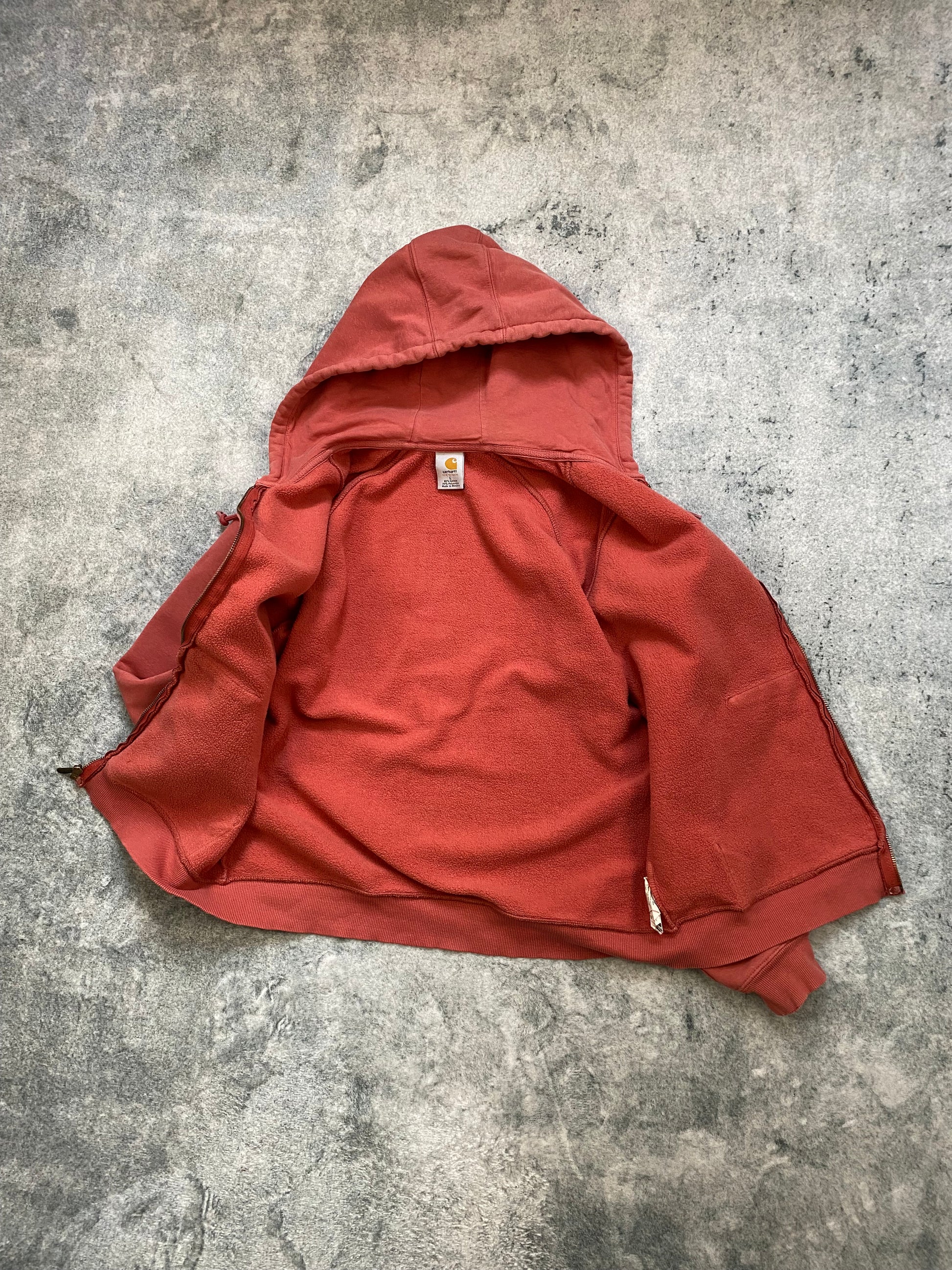 Carhartt Vintage Zip-Up Hoodie – Pink Rose – Women’s Size L