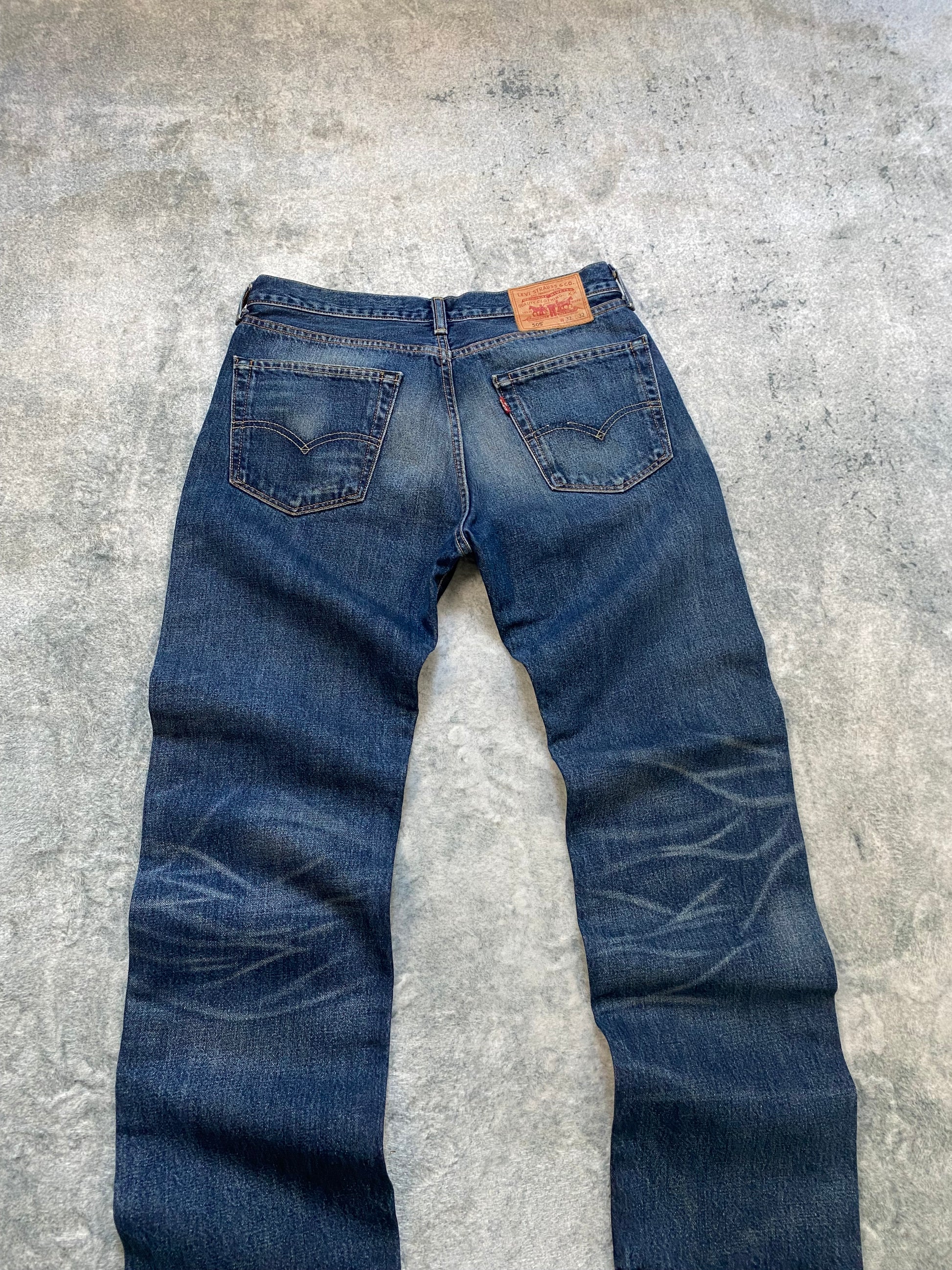 Levi’s 505 Bootcut Jeans – Vintage Washed Denim – Y2K Fit – Size 32/32