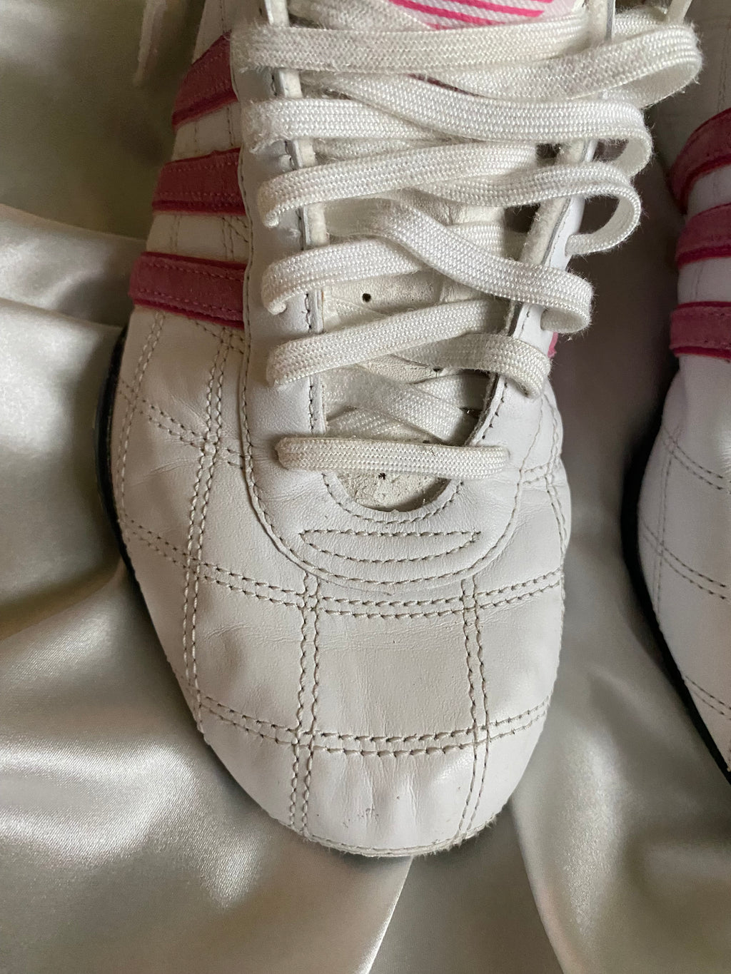 Adidas Goodyear Pink Quilted – Size EU ~38