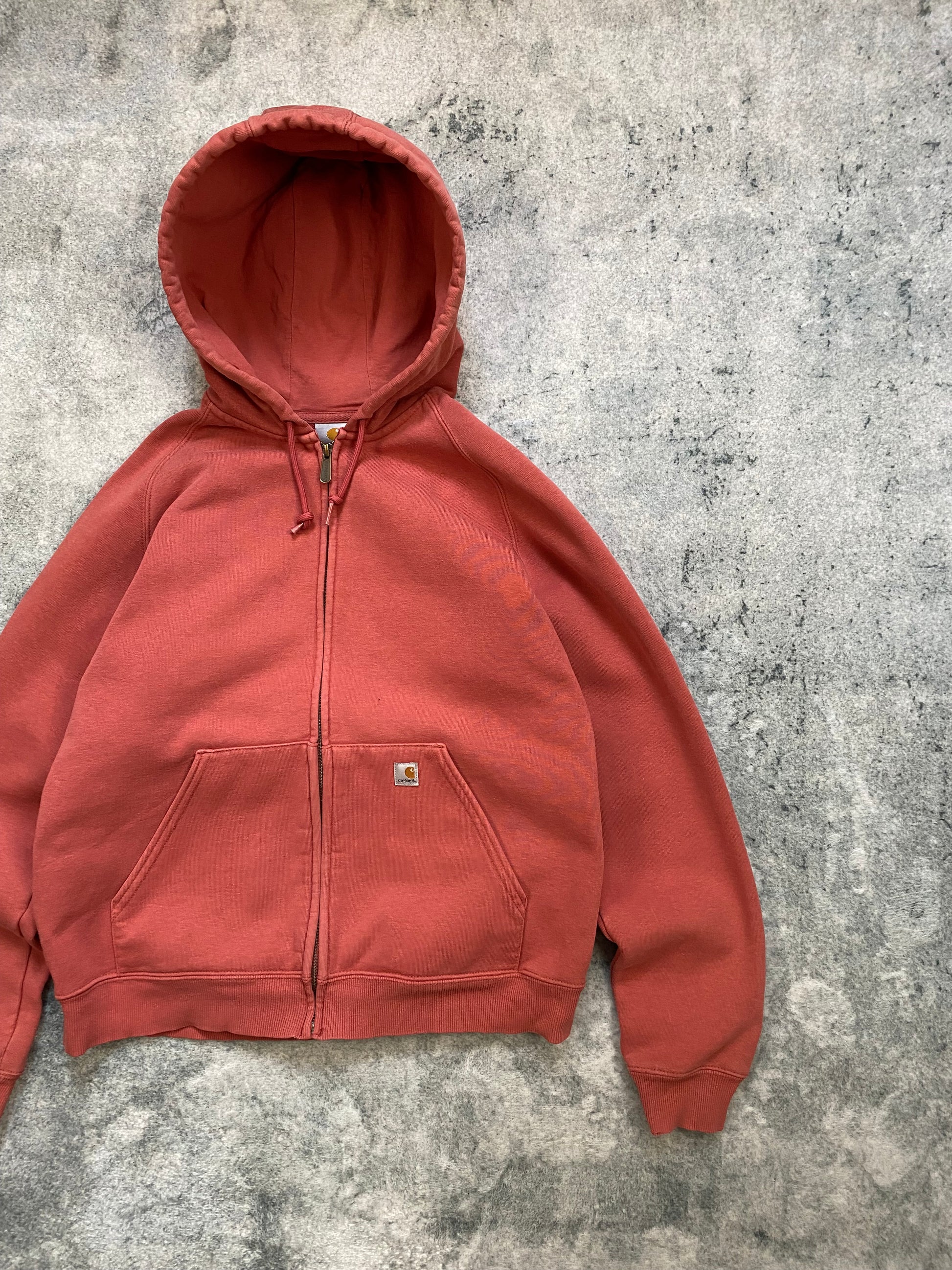 Carhartt Vintage Zip-Up Hoodie – Pink Rose – Women’s Size L