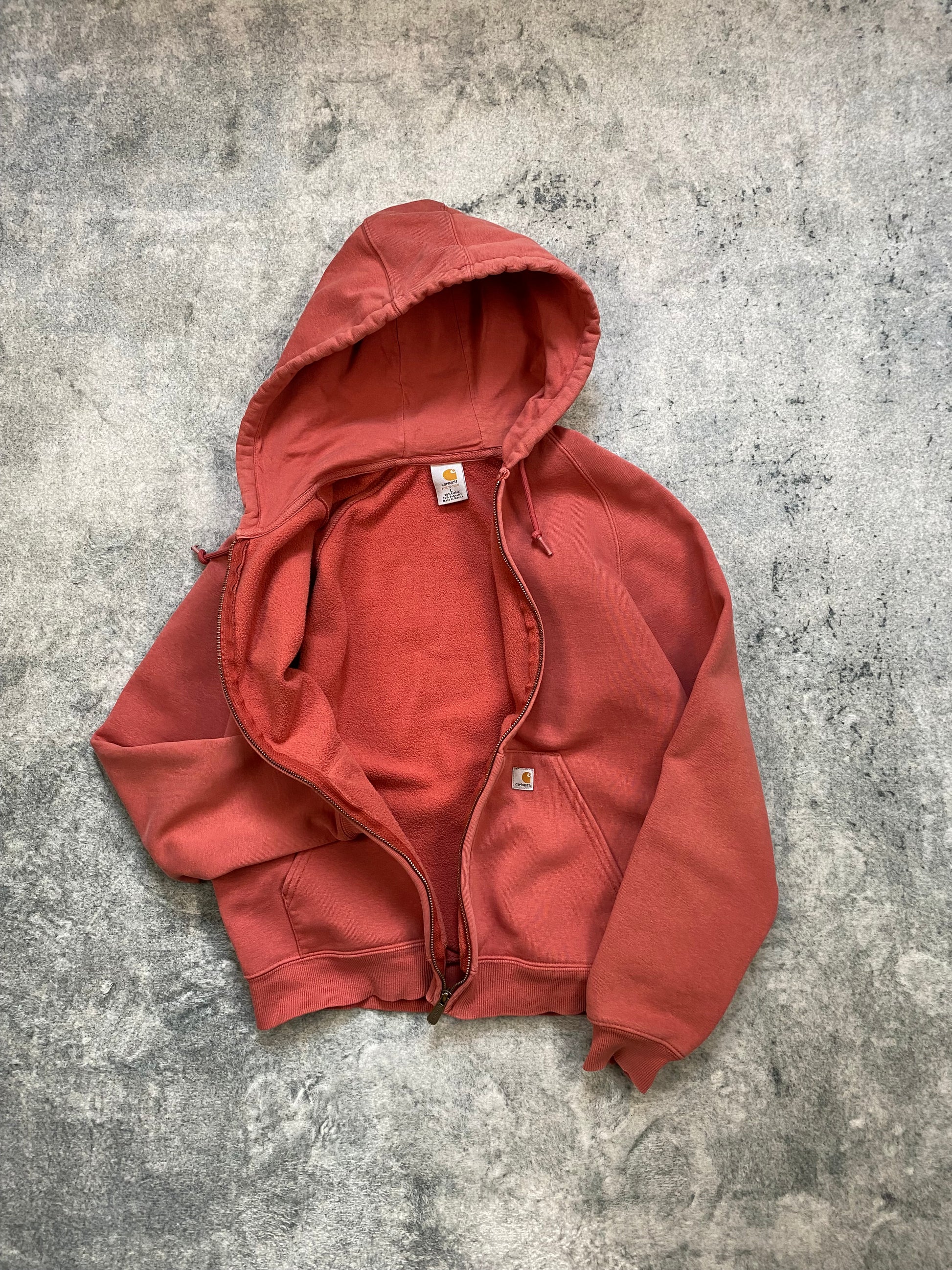 Carhartt Vintage Zip-Up Hoodie – Pink Rose – Women’s Size L